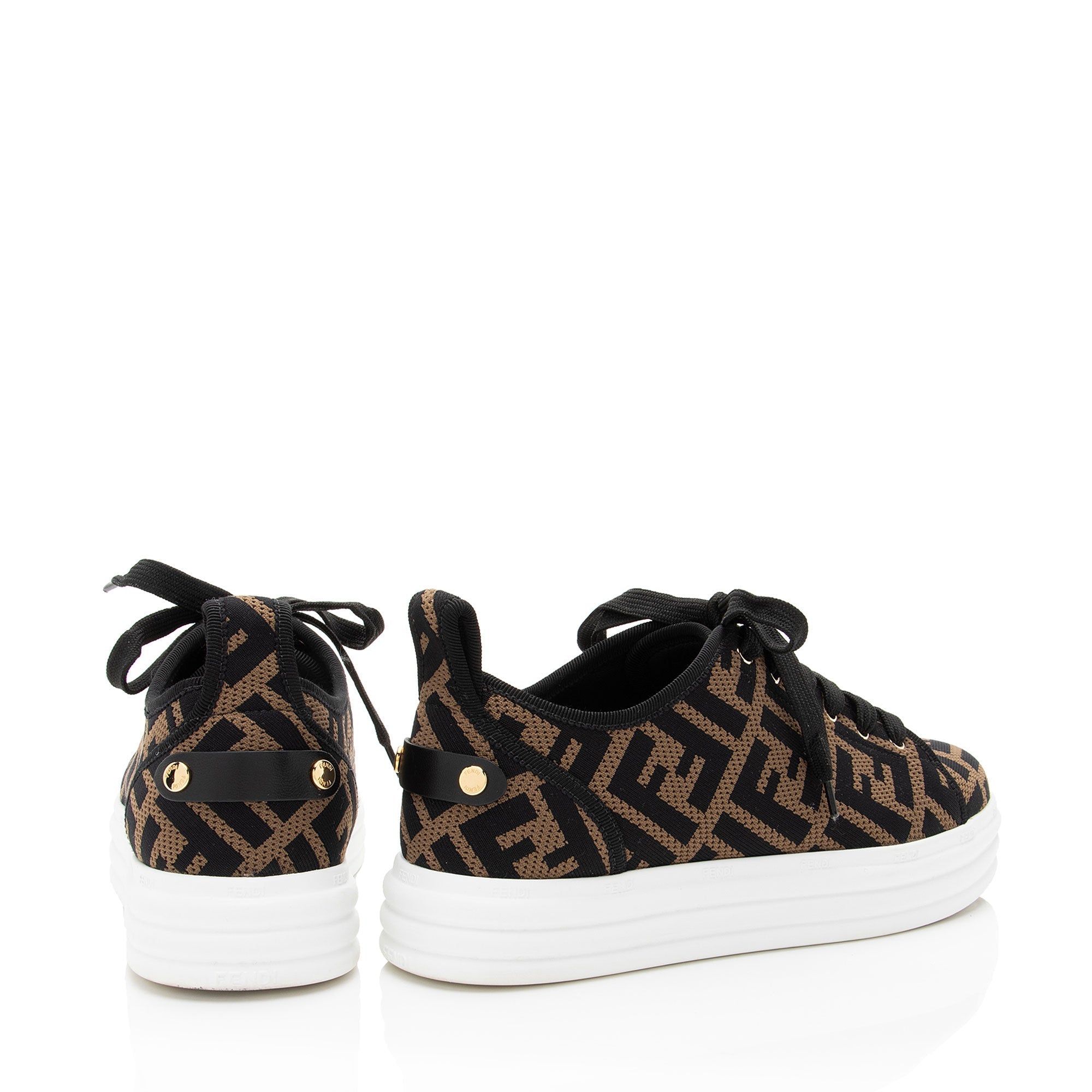 Fendi Fabric FF Forever Sneakers - Size 7 / 37