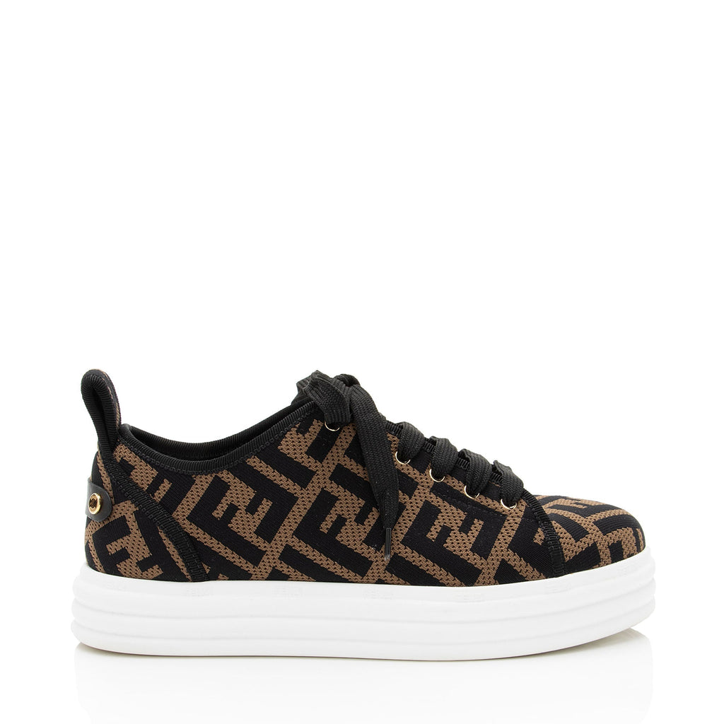 Fendi Fabric FF Forever Sneakers - Size 7 / 37