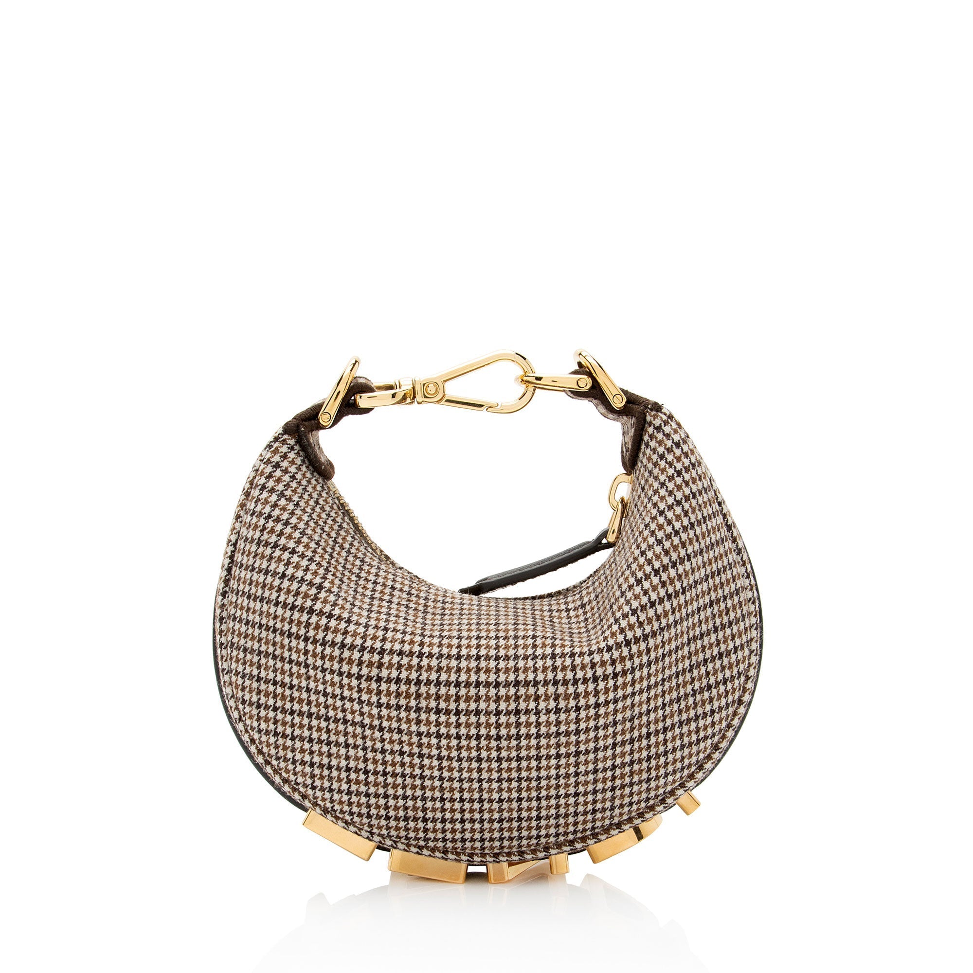 Fendi Fabric Fendigraphy Nano Hobo (SHF-N6cAIe)