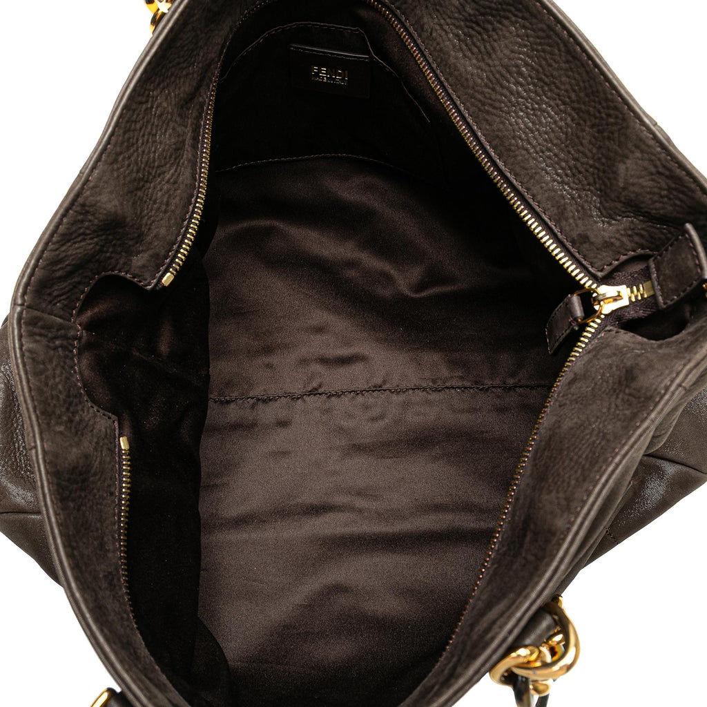 Fendi Iridescent Leather Chain Tote