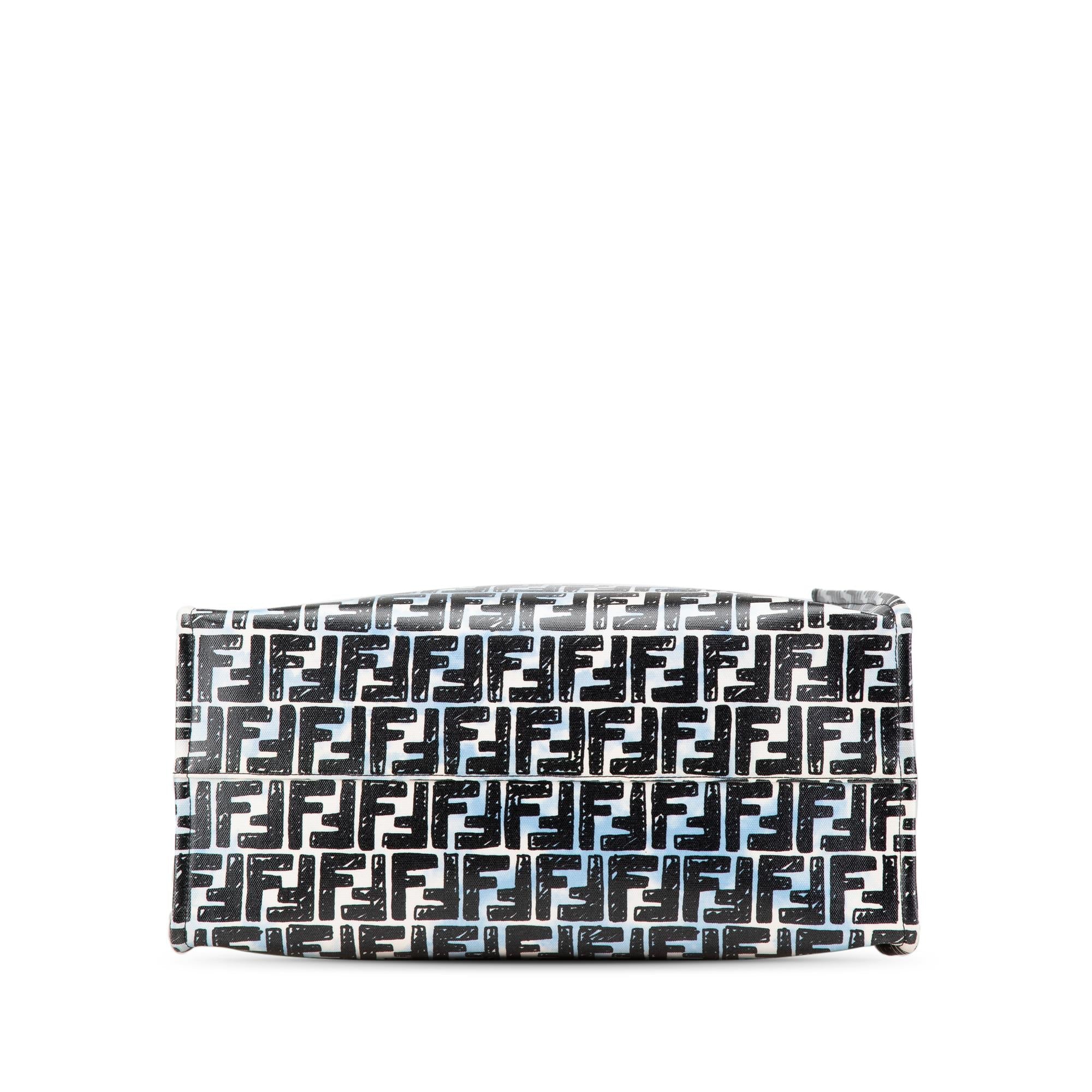 Fendi Joshua Vides Zucca Coated Canvas Cloudy Shopper Satchel