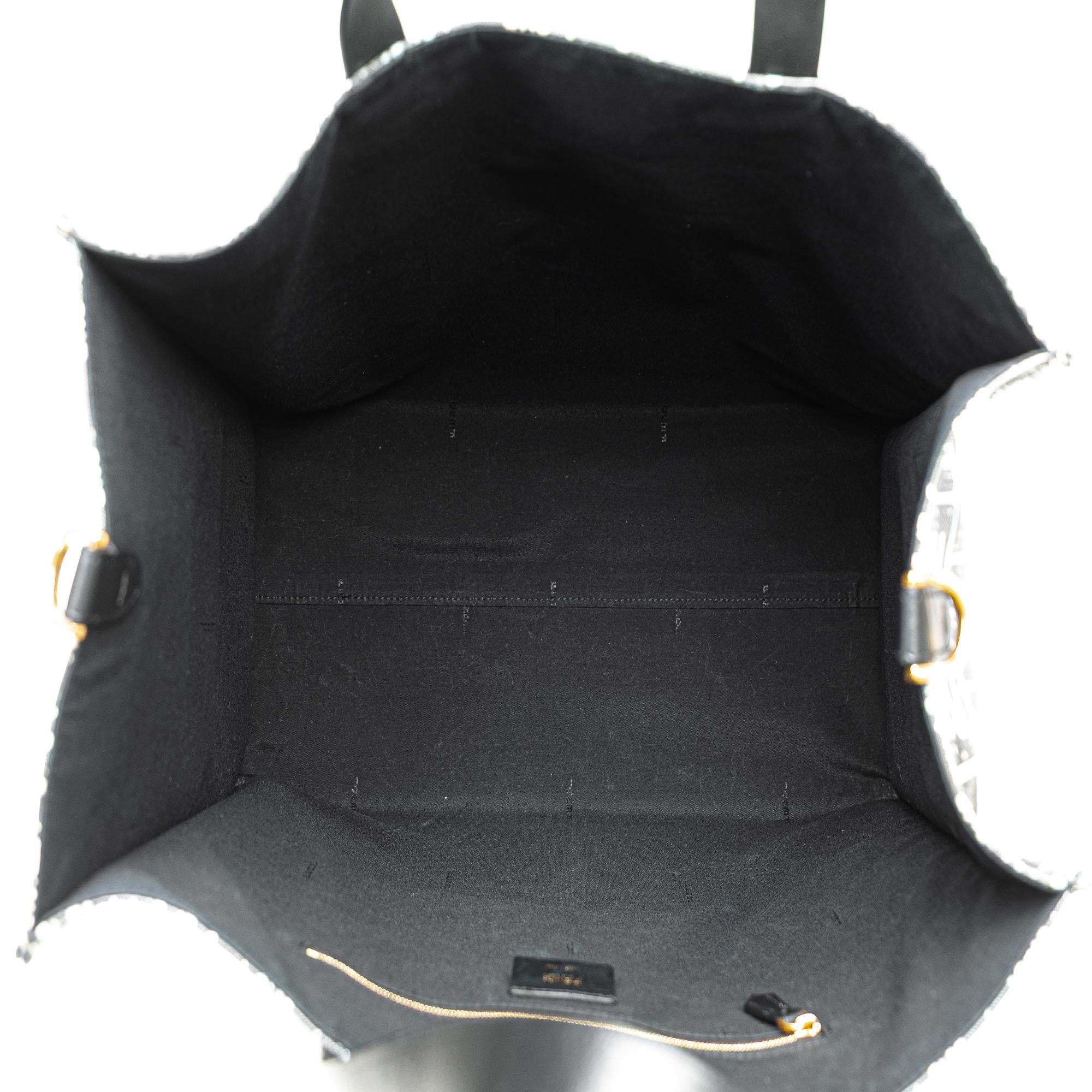Fendi Joshua Vides Zucca Coated Canvas Cloudy Shopper Satchel
