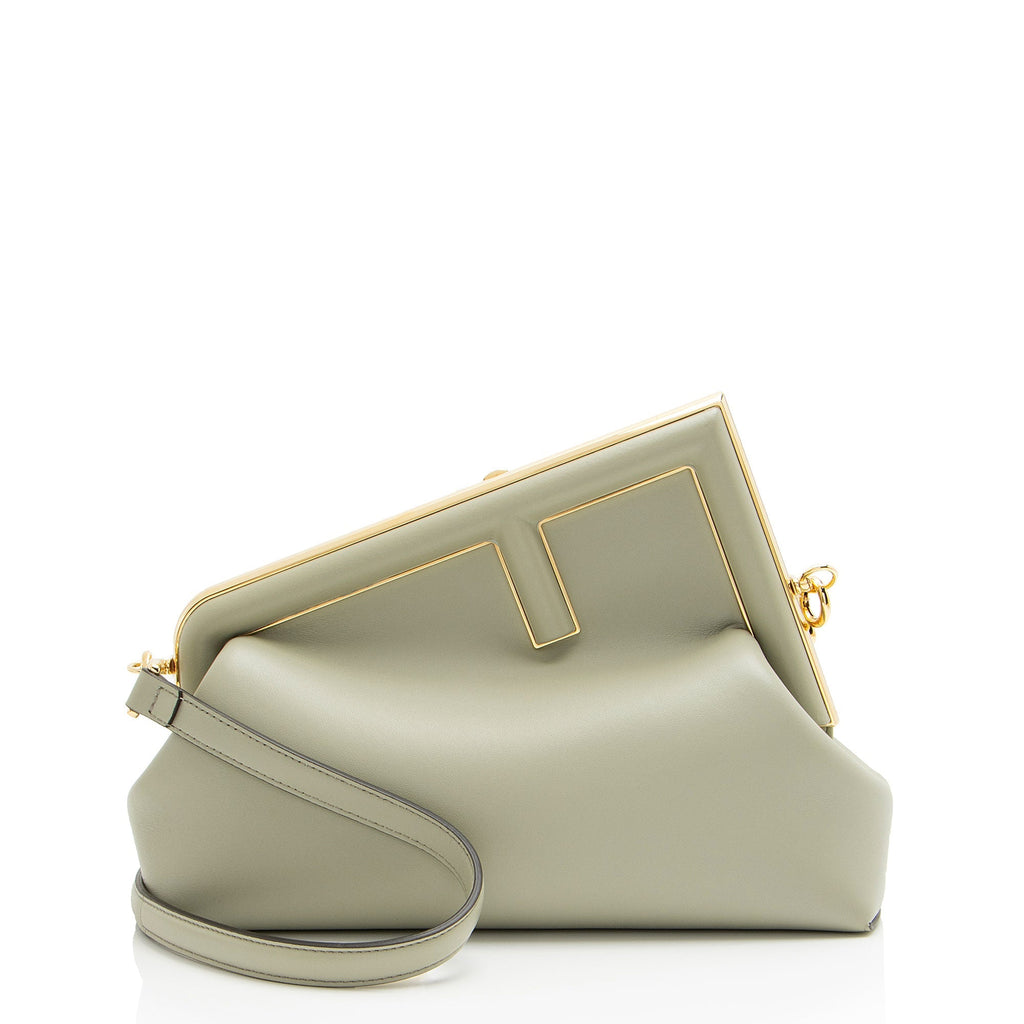 Fendi Lambskin Fendi First Medium Shoulder Bag