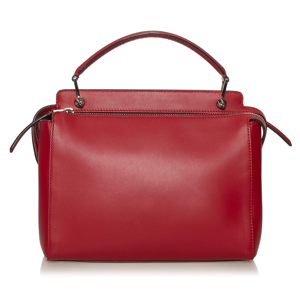 Fendi Large DotCom Leather Satchel (SHG-eJmOzi)