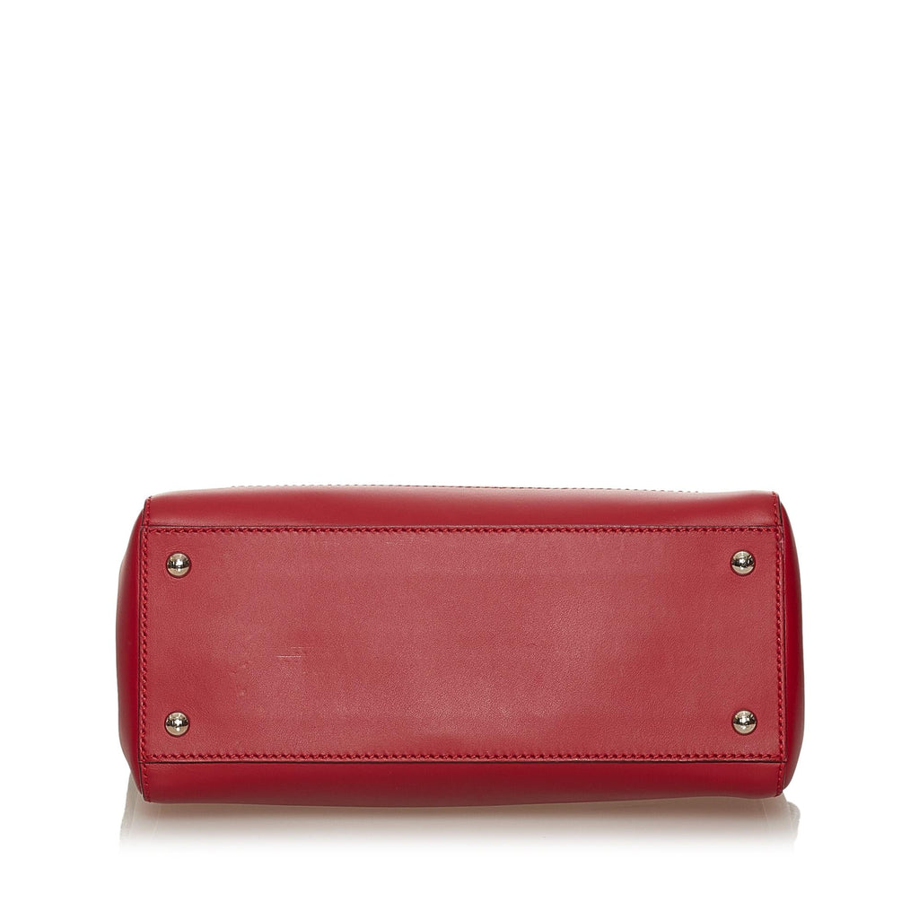 Fendi Large DotCom Leather Satchel (SHG-eJmOzi)