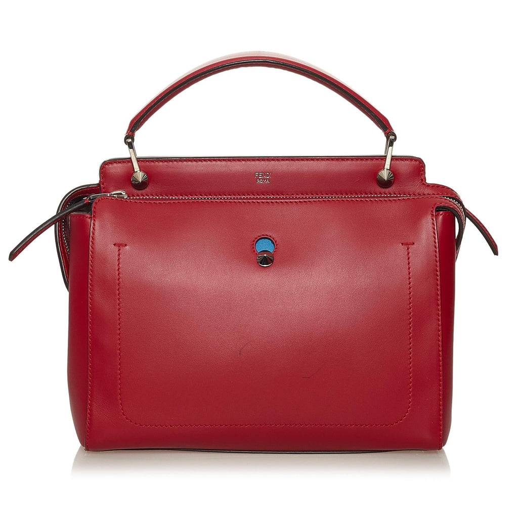 Fendi Large DotCom Leather Satchel (SHG-eJmOzi)