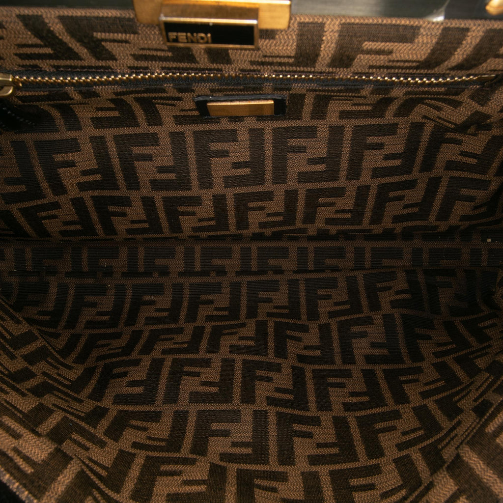 Fendi Large Goatskin Peekaboo Iconic Satchel