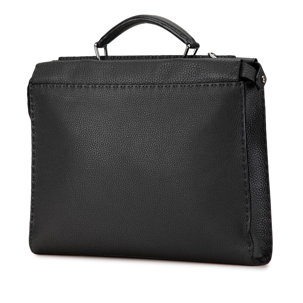 Fendi Large Leather Selleria Peekaboo Iconic Fit Bag
