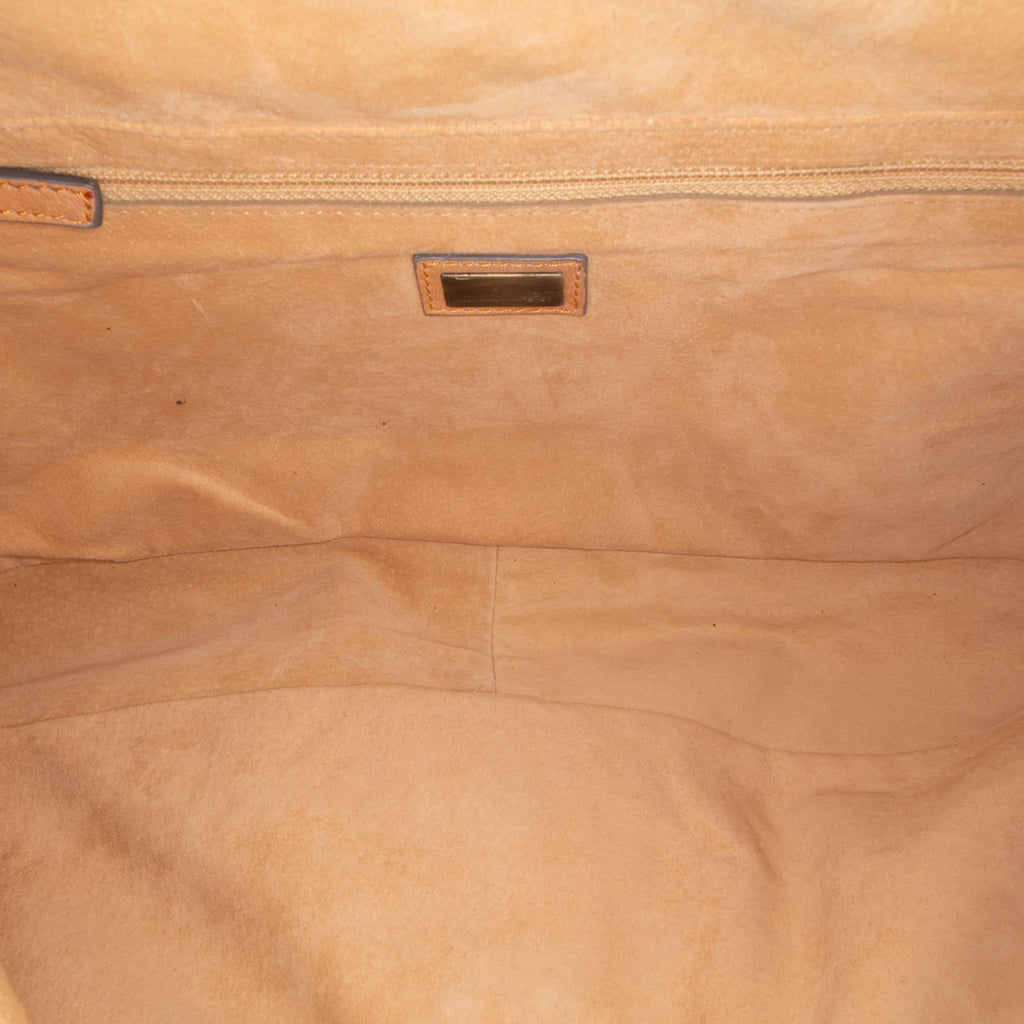 Fendi Large Multicolor Leather Whipstitch Baguette Crossbody