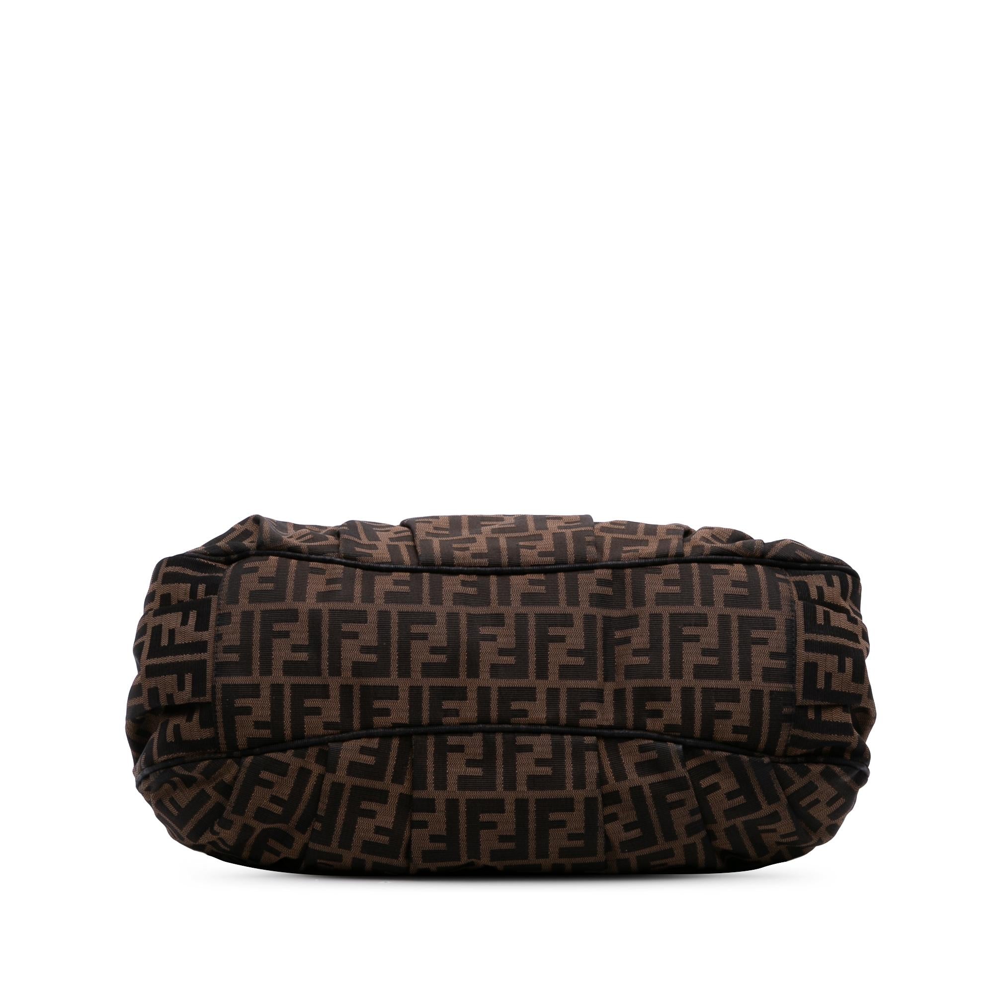 Fendi Large Zucca Canvas Mia Tote
