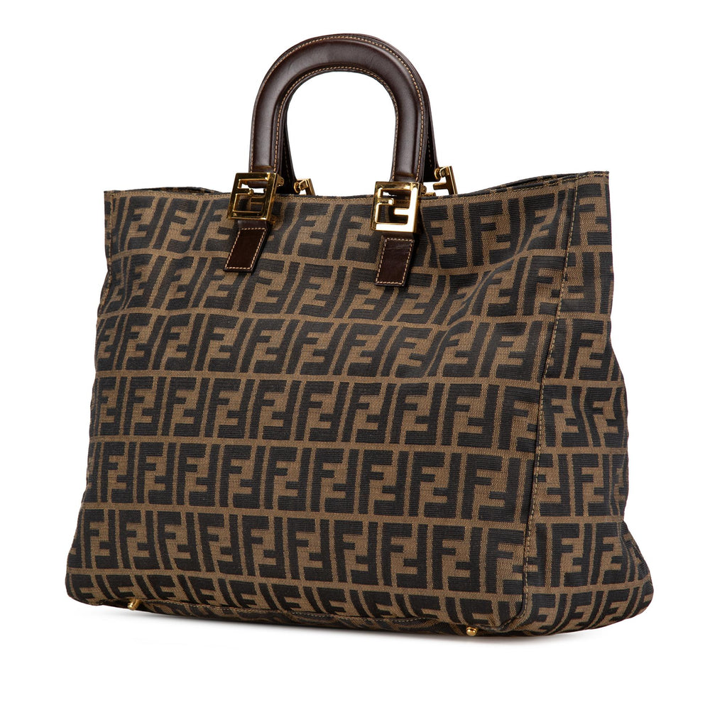 Fendi Large Zucca Canvas Twins Tote