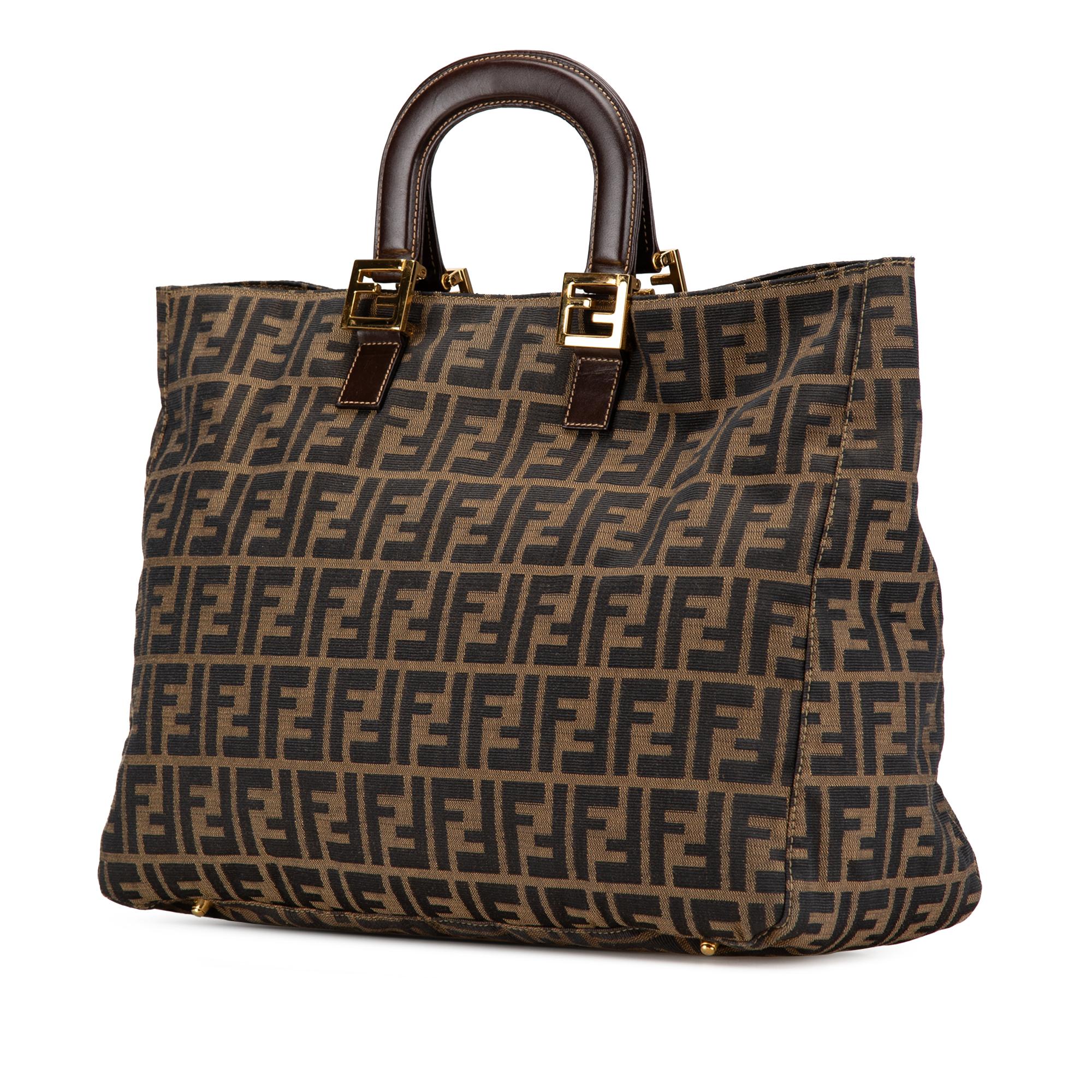 Fendi Large Zucca Canvas Twins Tote
