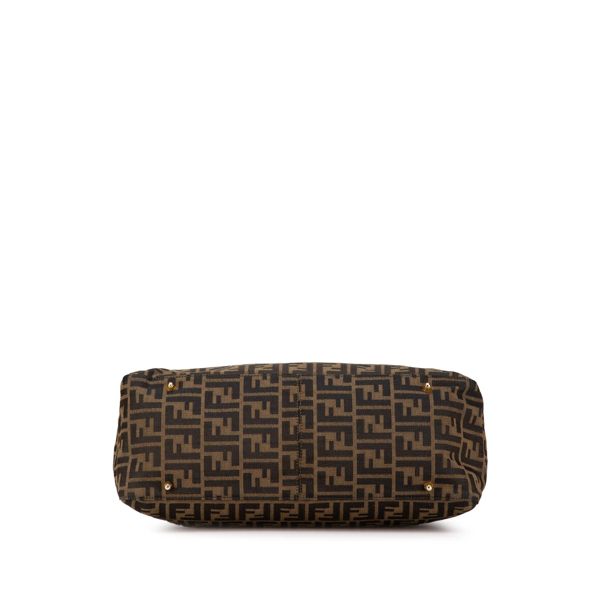 Fendi Large Zucca Canvas Twins Tote