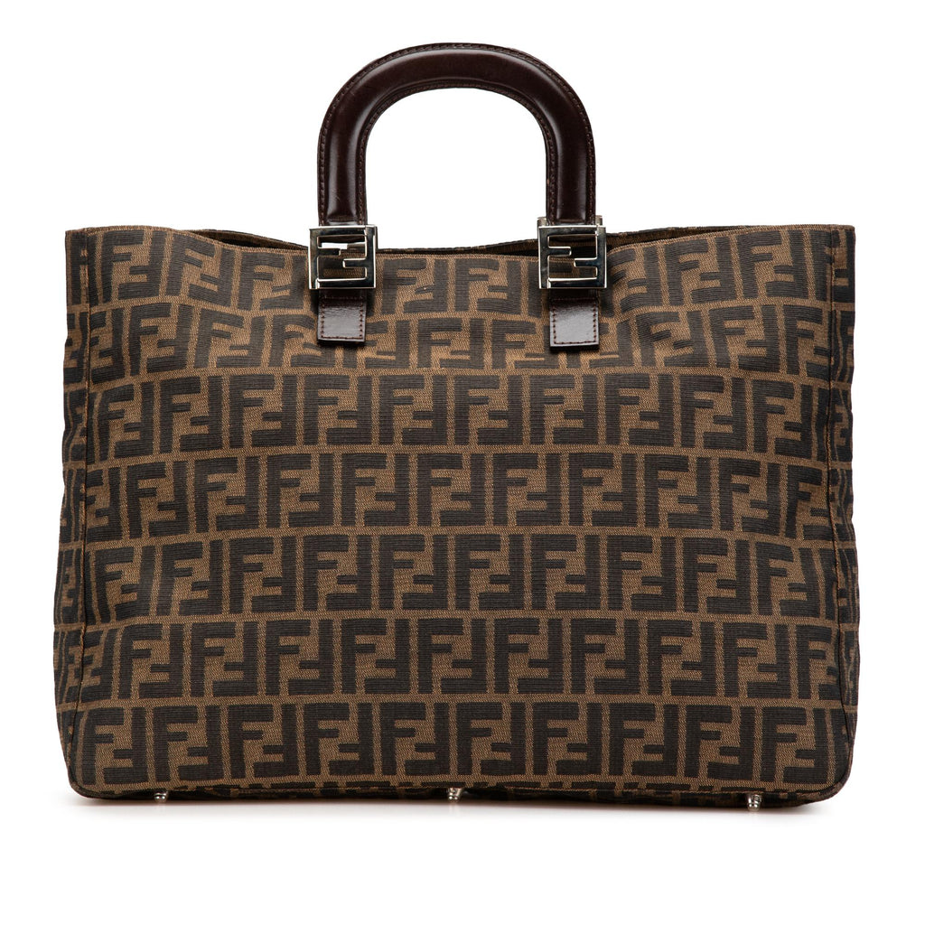 Fendi Large Zucca Canvas Twins Tote