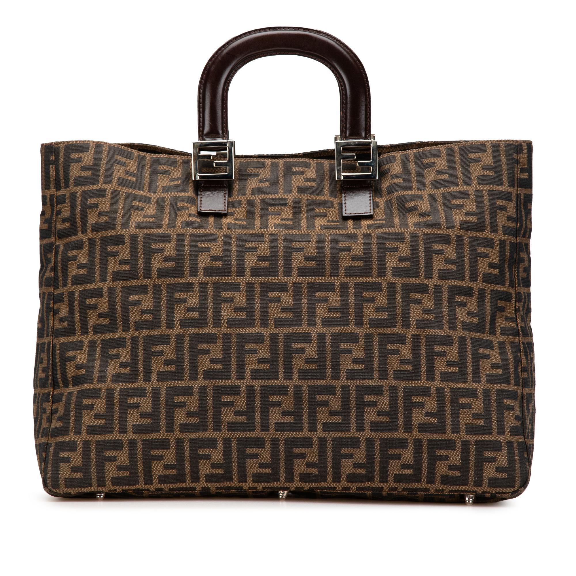 Fendi Large Zucca Canvas Twins Tote