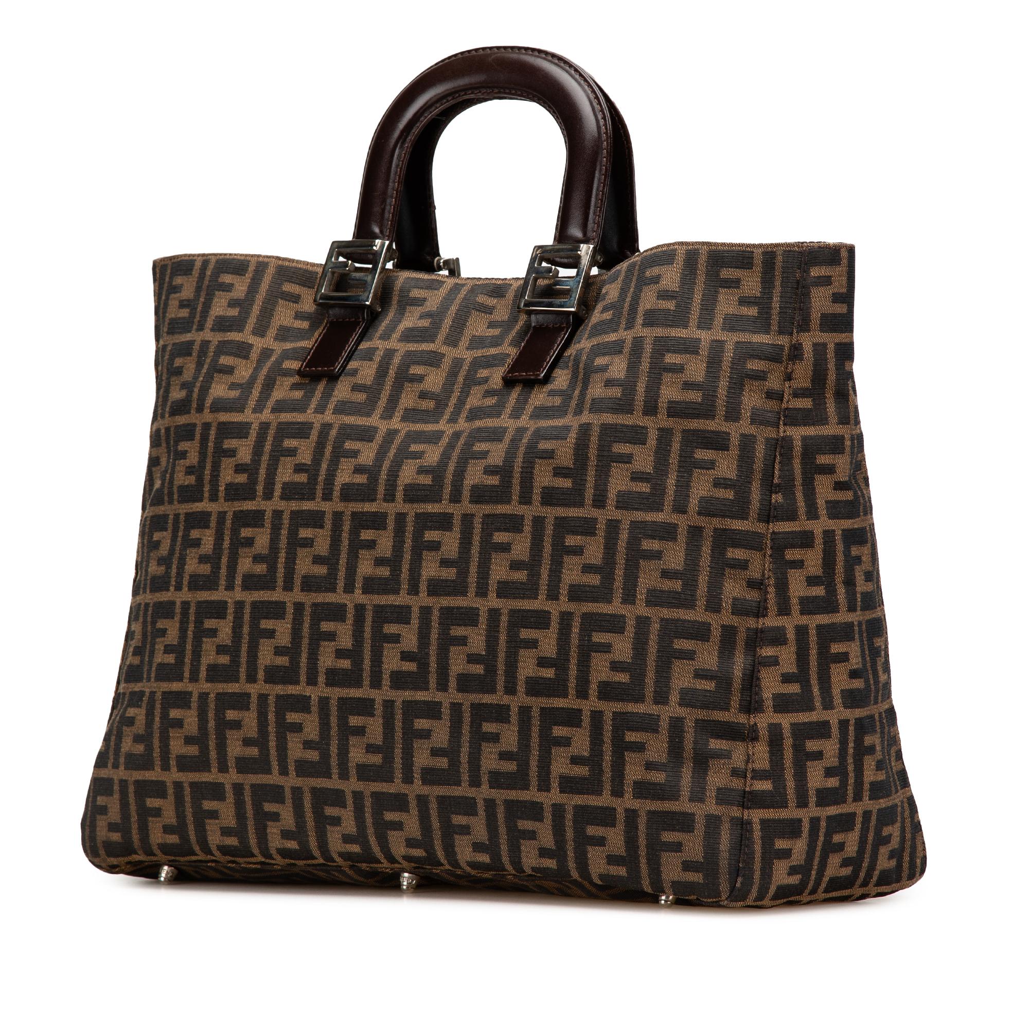 Fendi Large Zucca Canvas Twins Tote