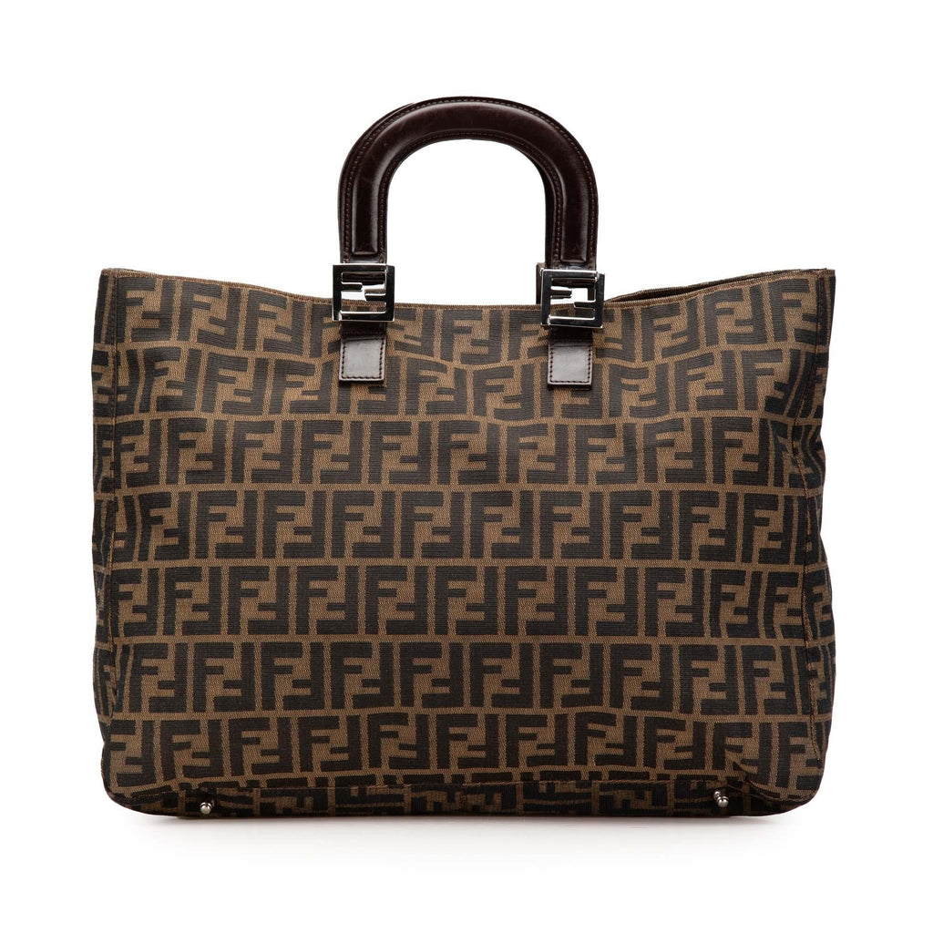 Fendi Large Zucca Canvas Twins Tote