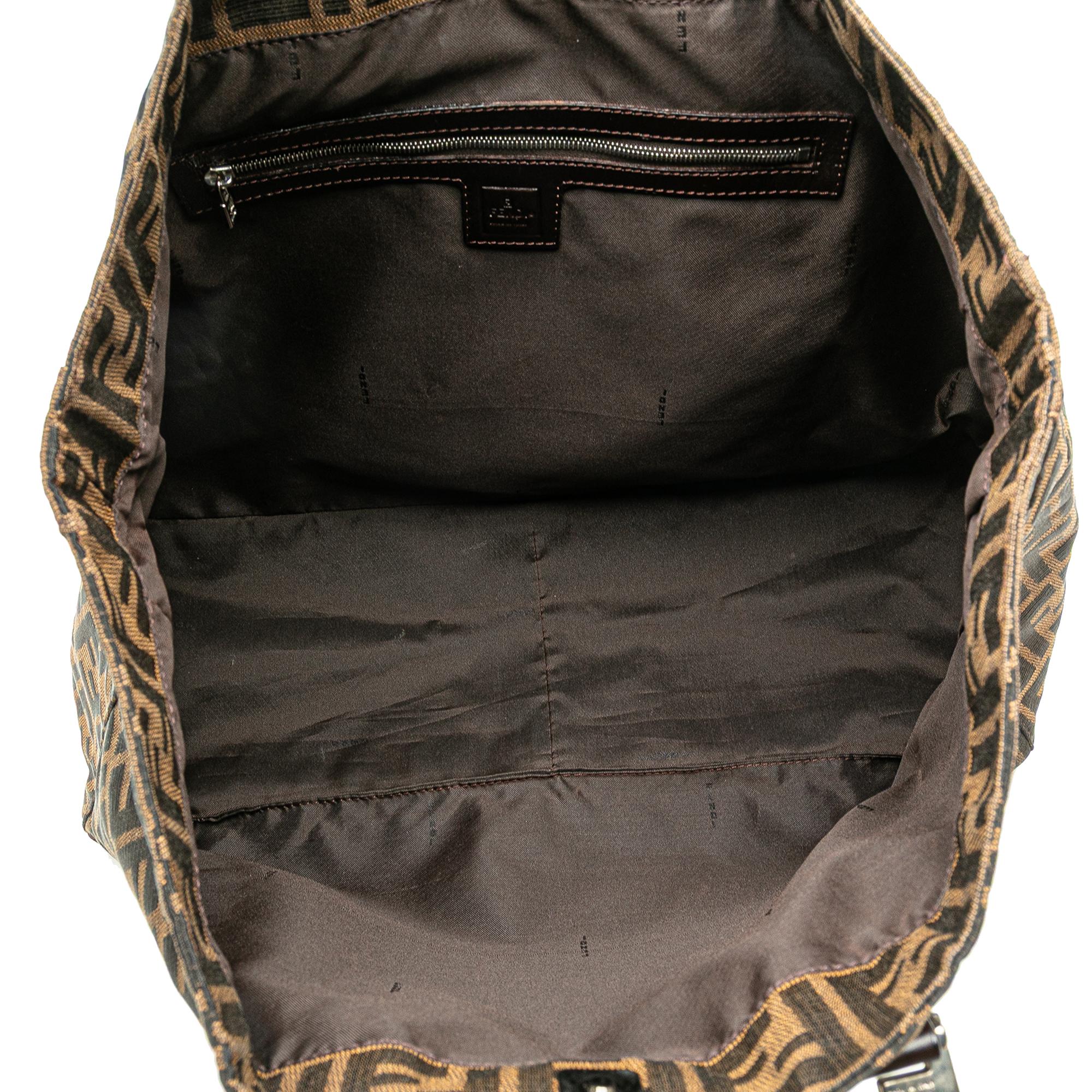 Fendi Large Zucca Canvas Twins Tote