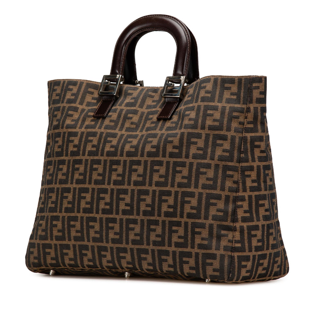 Fendi Large Zucca Canvas Twins Tote