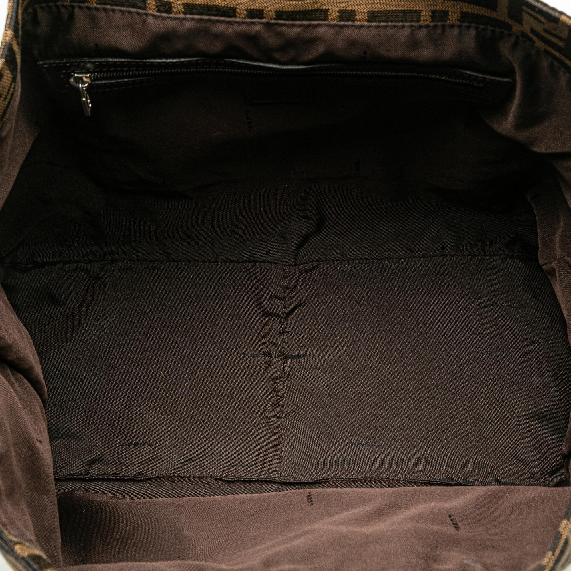 Fendi Large Zucca Canvas Twins Tote