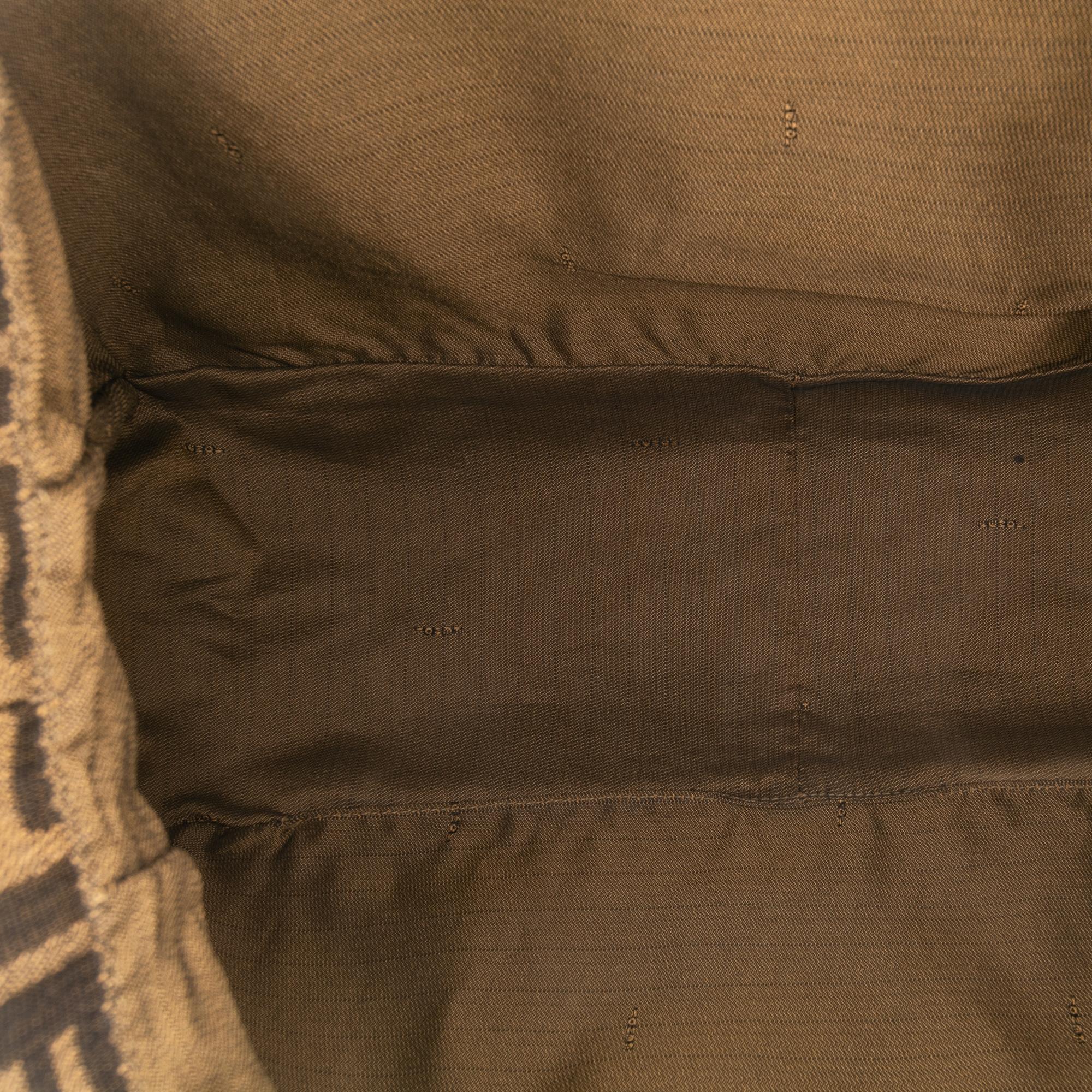 Fendi Large Zucca Canvas Twins Tote