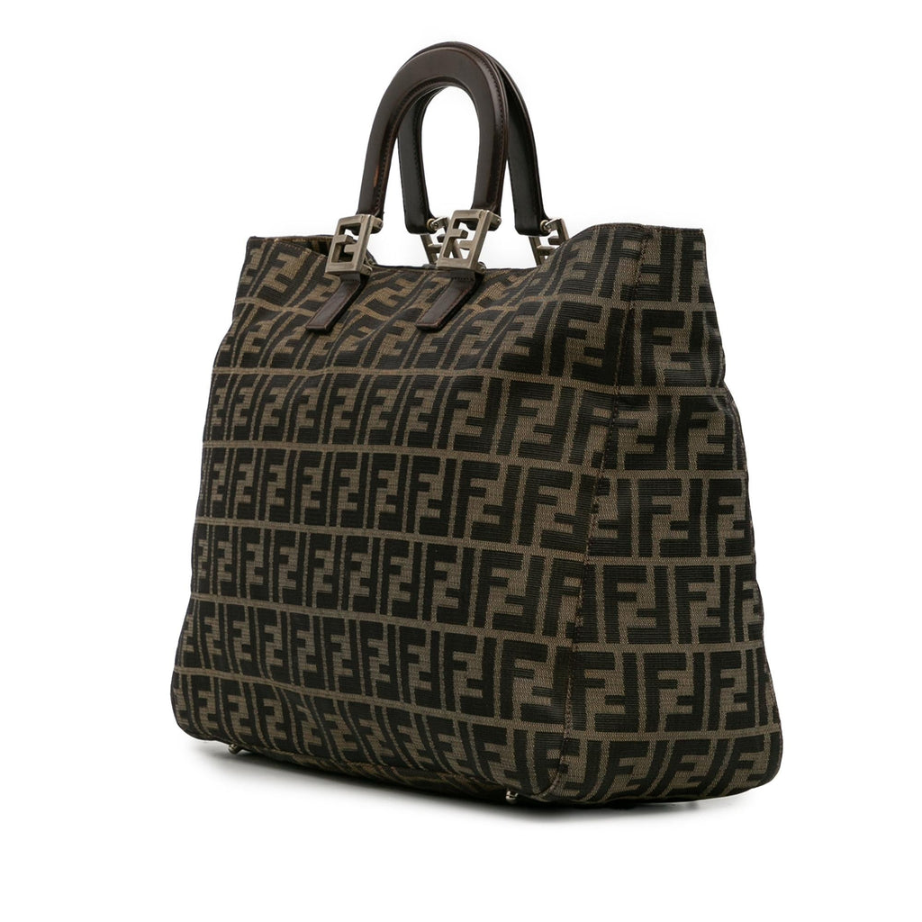 Fendi Large Zucca Canvas Twins Tote