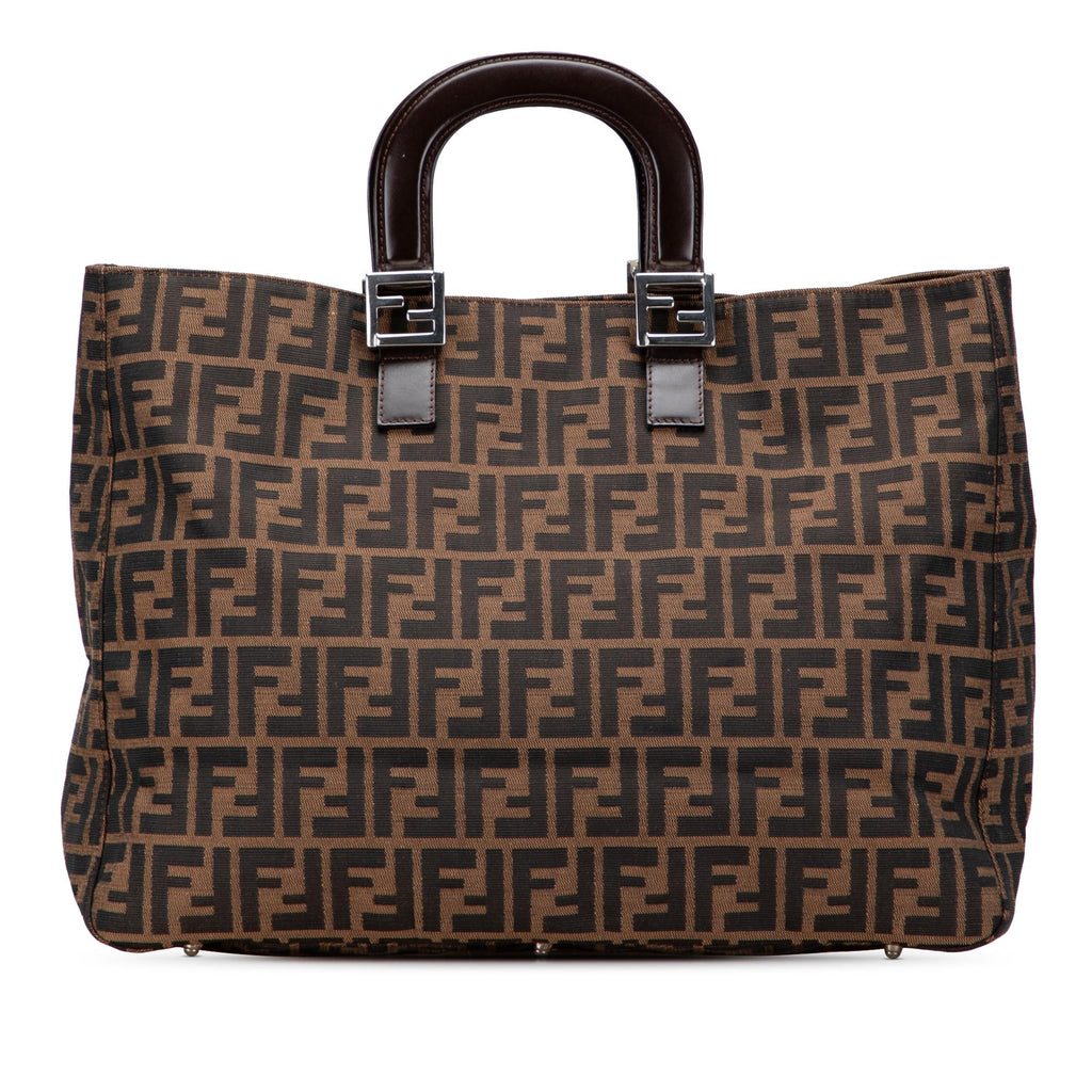 Fendi Large Zucca Canvas Twins Tote