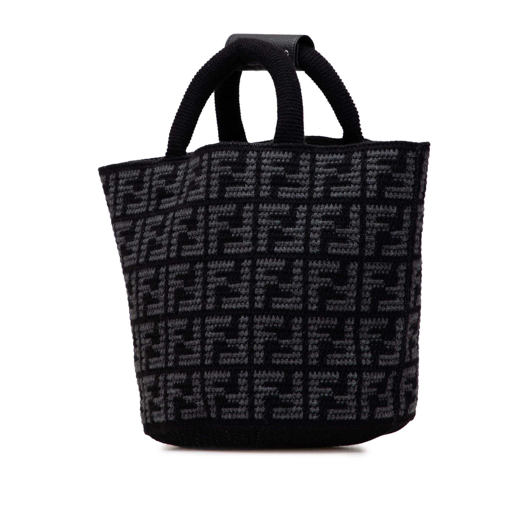 Fendi Large Zucca Cashmere Shopper Tote