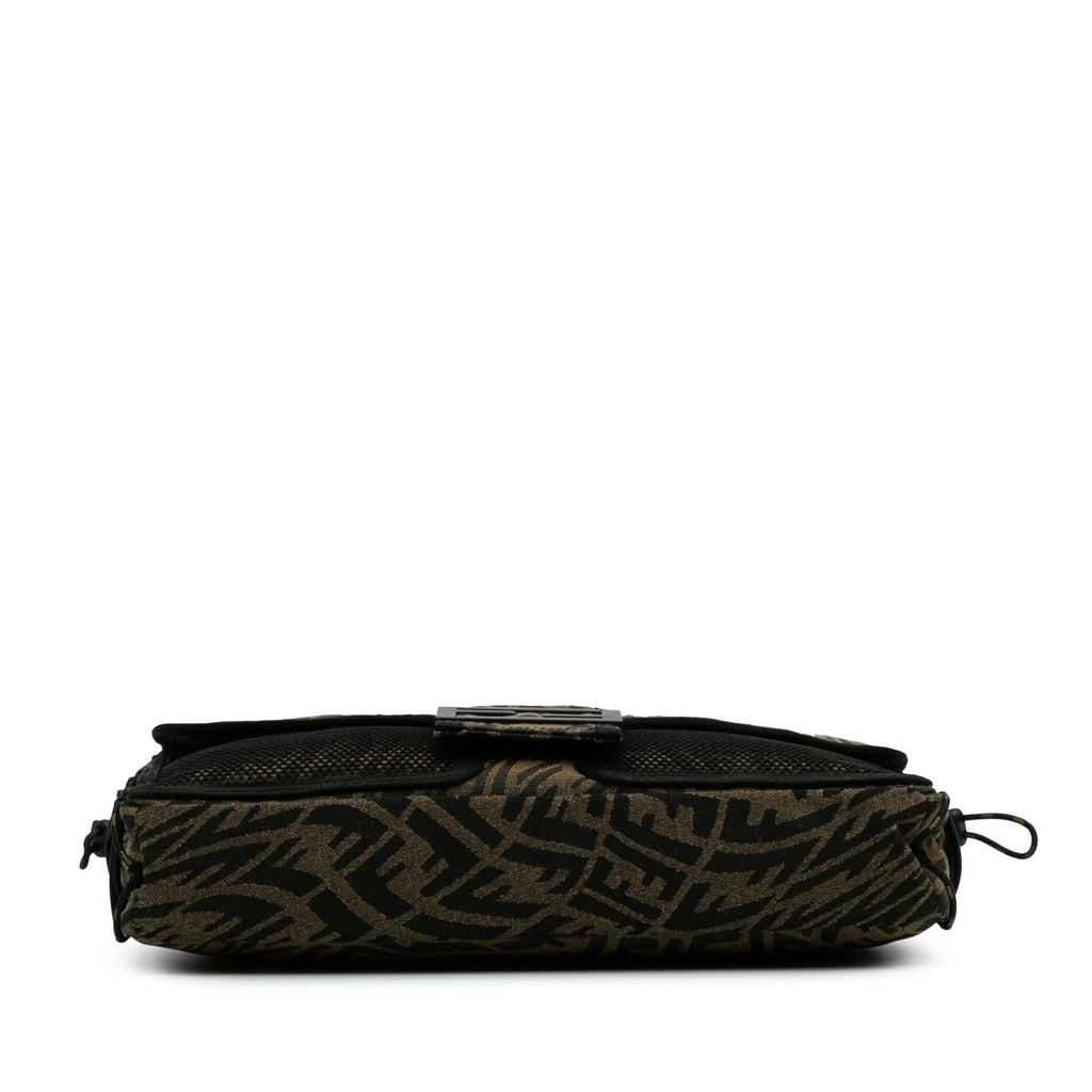 Fendi Large Zucca Vertigo Mesh Baguette Satchel
