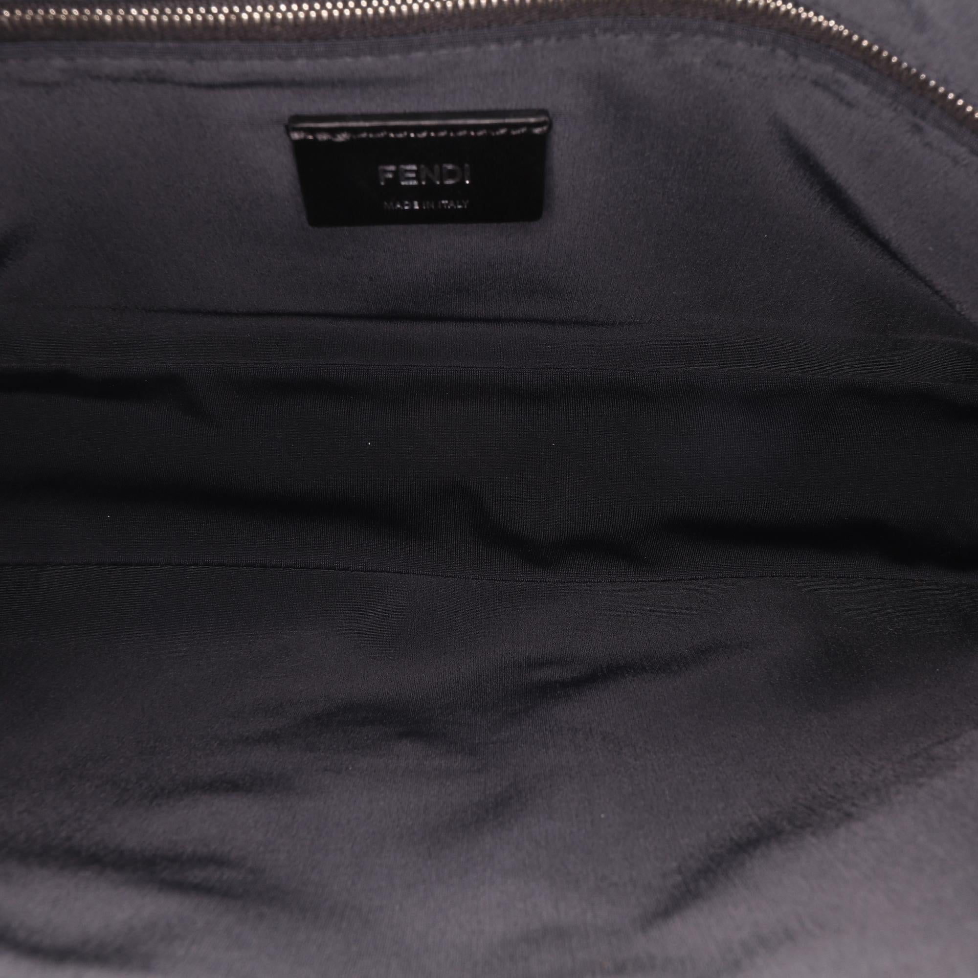 Fendi Large Zucca Vertigo Mesh Baguette Satchel