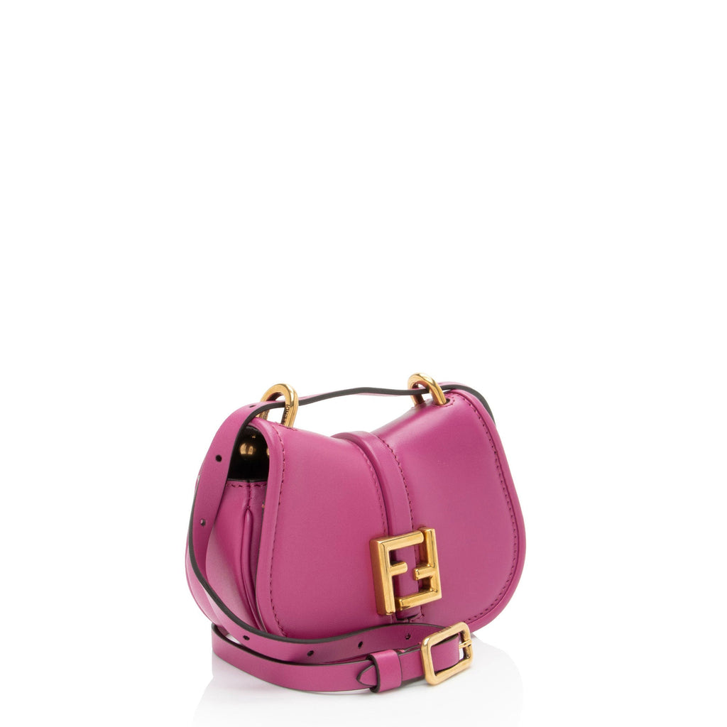 Fendi Leather C'mon Nano Shoulder Bag