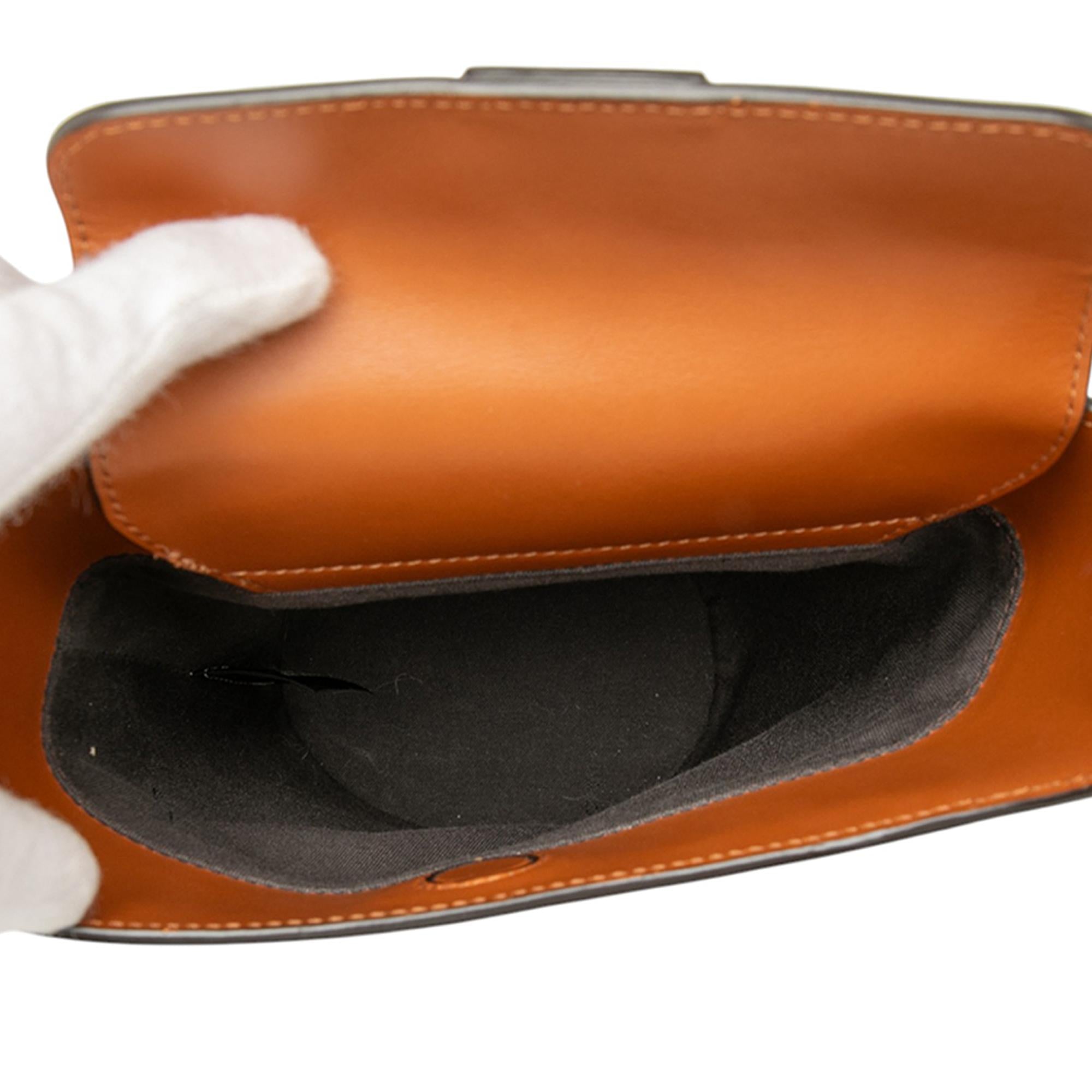 Fendi Leather Debossed Logo Bucket Bag