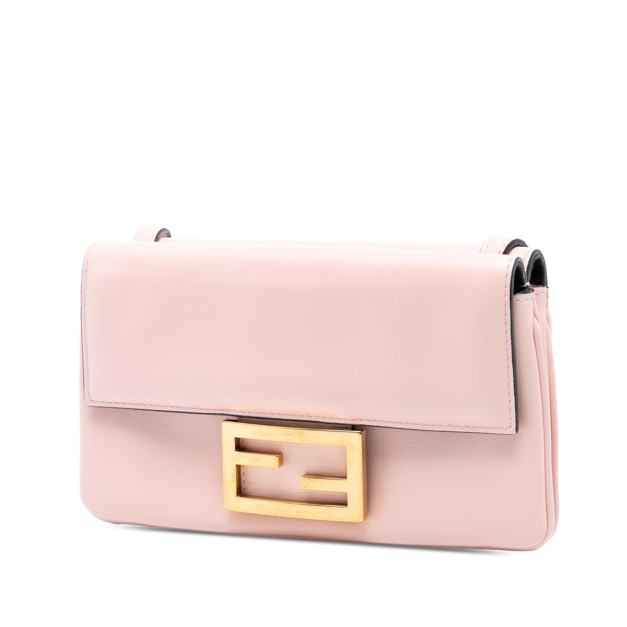 Fendi Leather Duo Baguette Crossbody