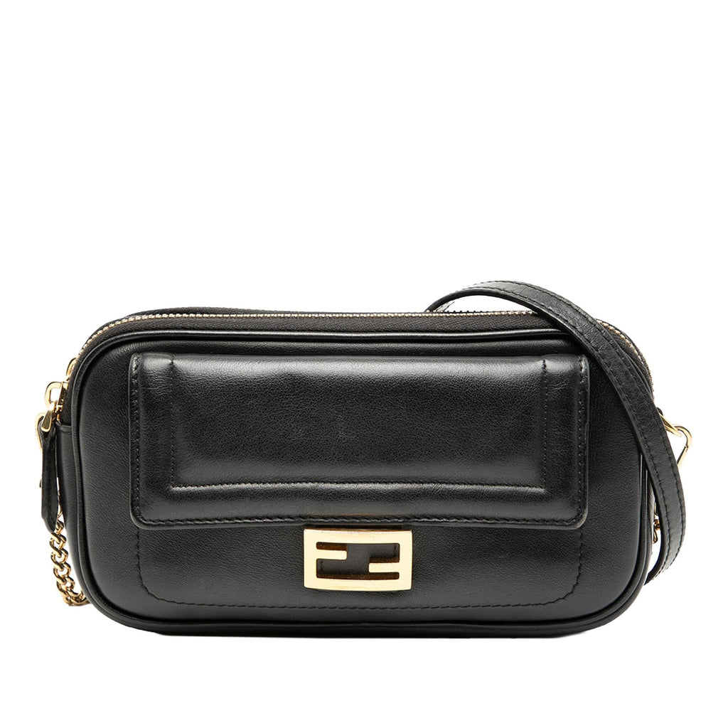 Fendi Leather Easy 2 Baguette Crossbody