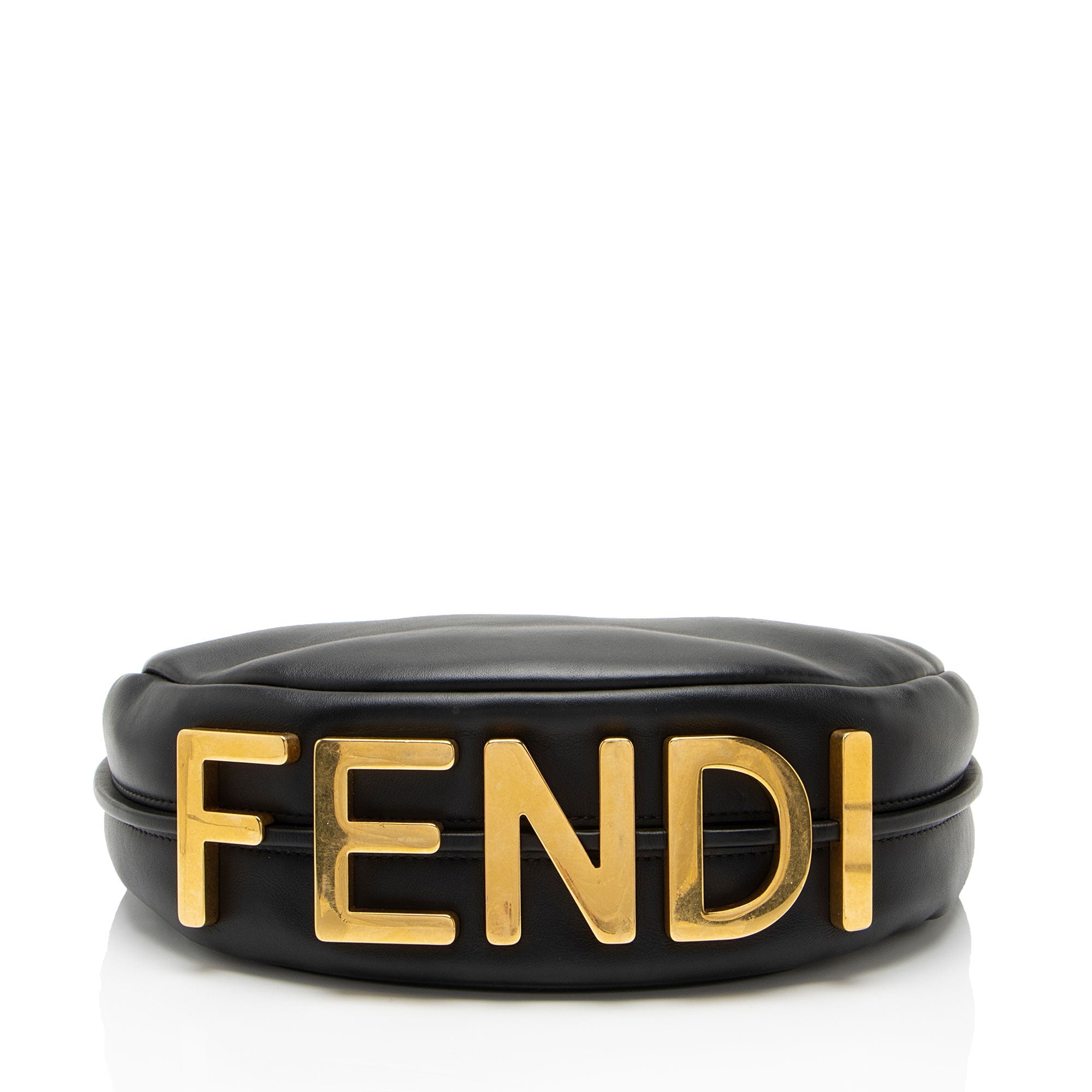 Fendi Leather Fendigraphy Small Hobo