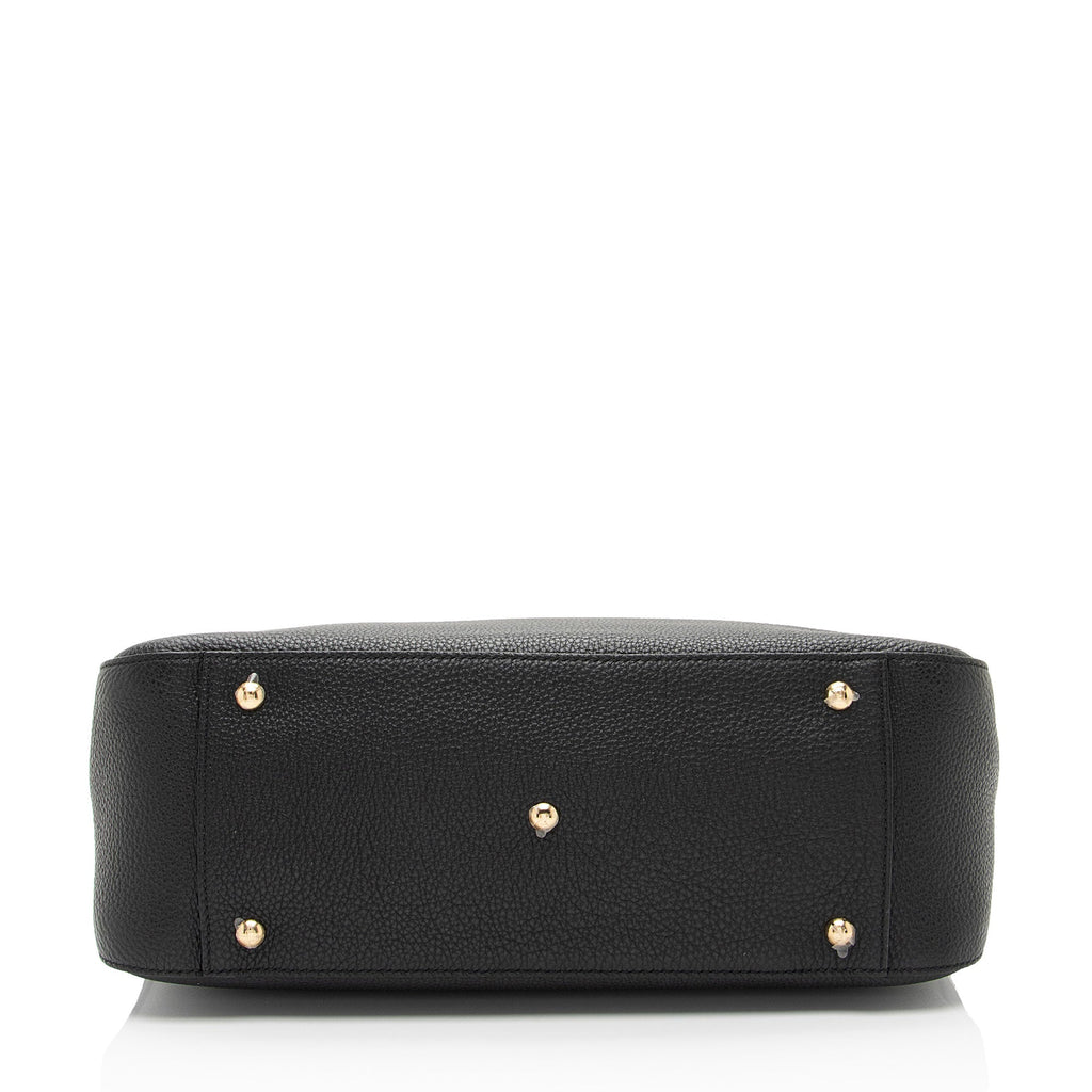 Fendi Leather Glacier Medium Tote