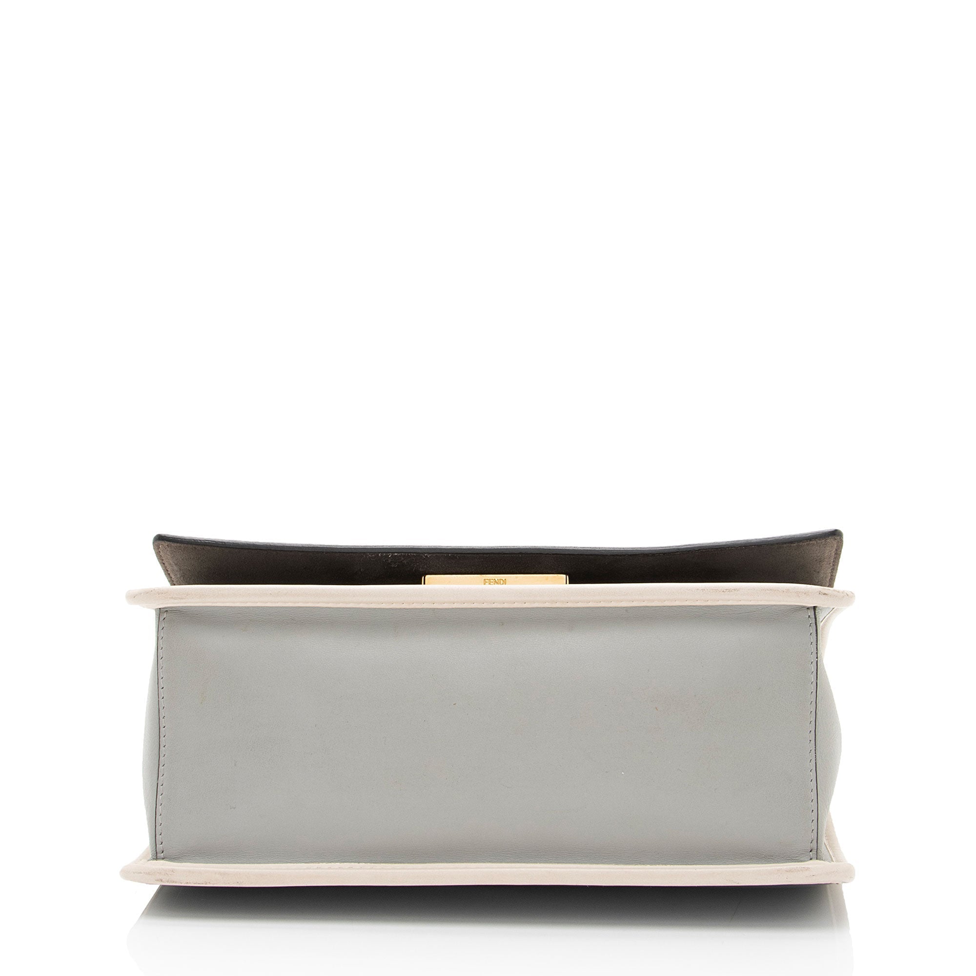 Fendi Leather Kan I F Medium Shoulder Bag