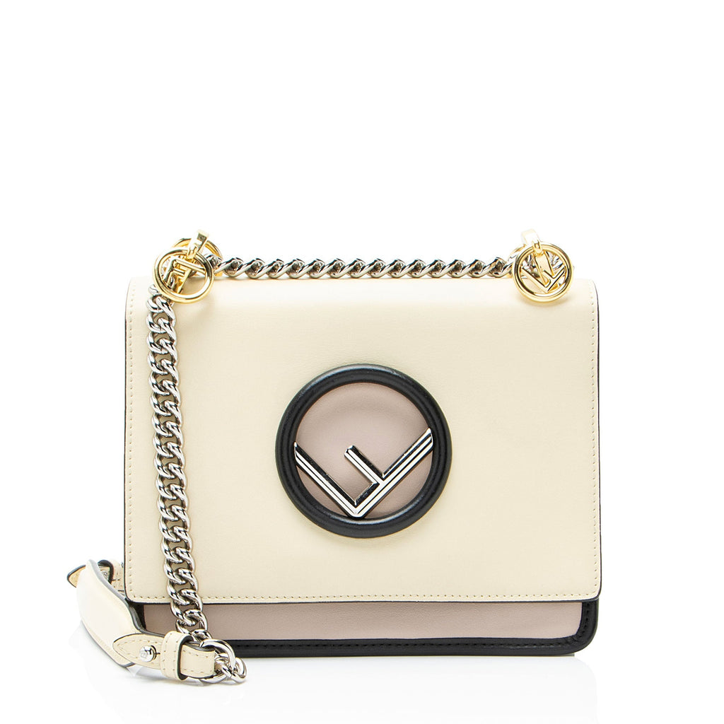 Fendi Leather Kan I F Small Shoulder Bag
