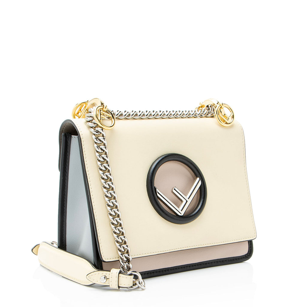 Fendi Leather Kan I F Small Shoulder Bag