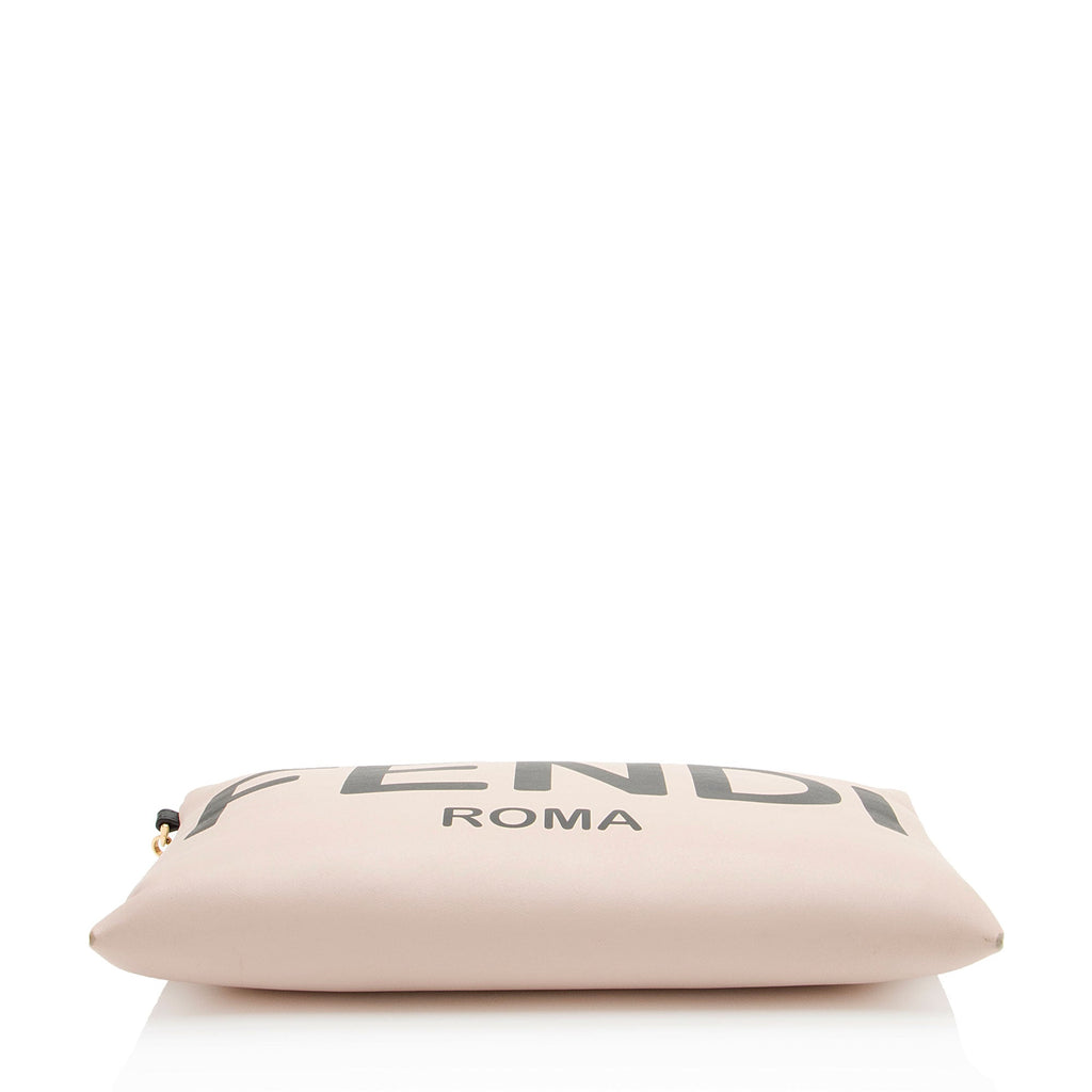 Fendi Leather Logo Pouch