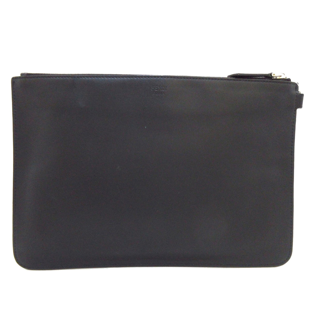 Fendi Leather Monster Eyes Clutch (SHG-ORzmvv)