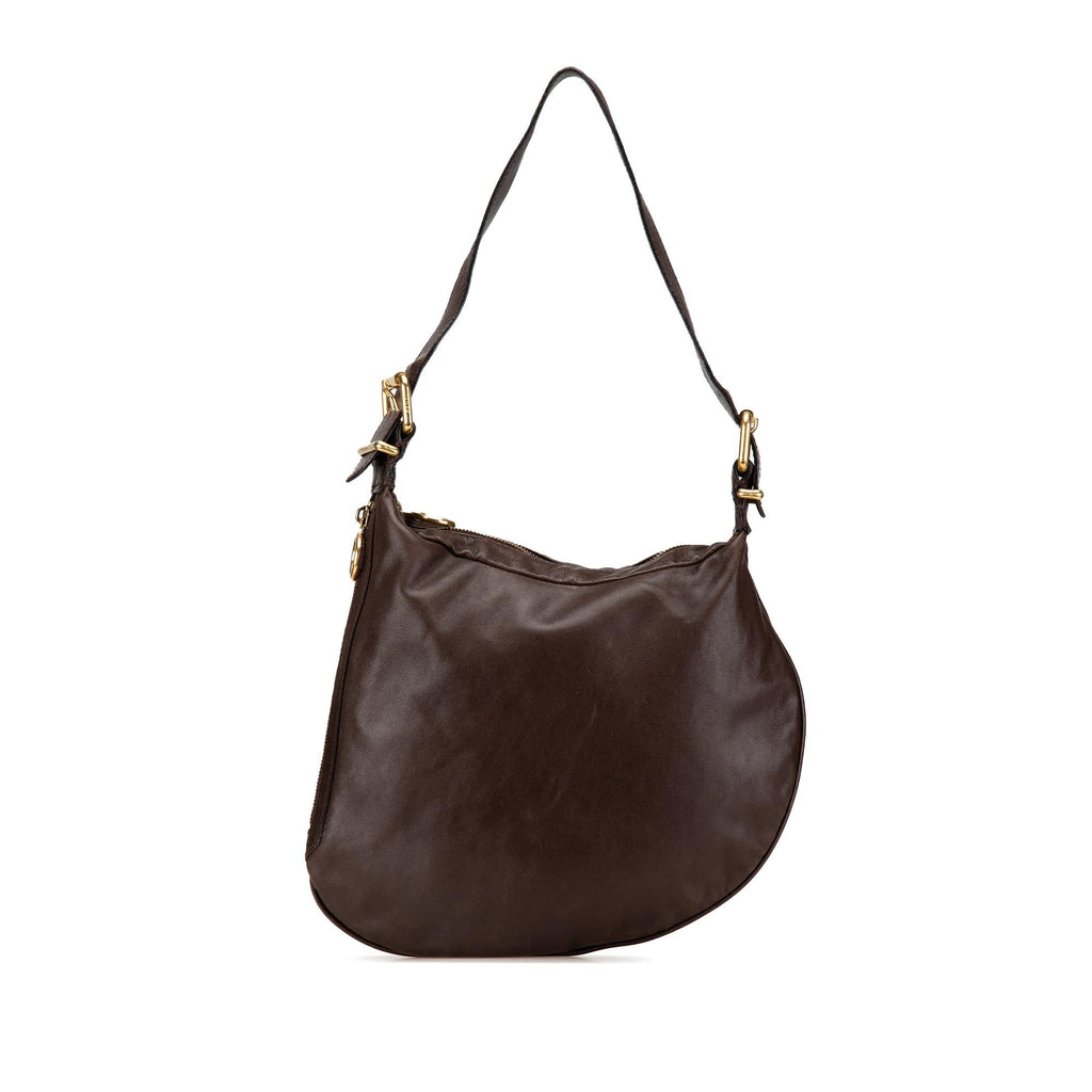 Fendi Leather Oyster Hobo