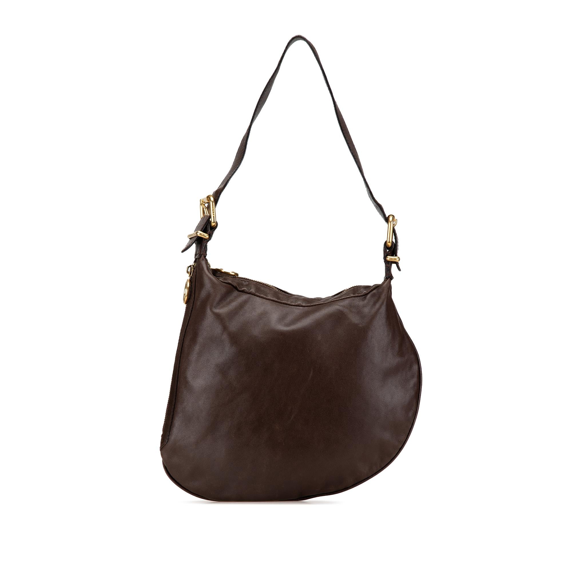 Fendi Leather Oyster Hobo
