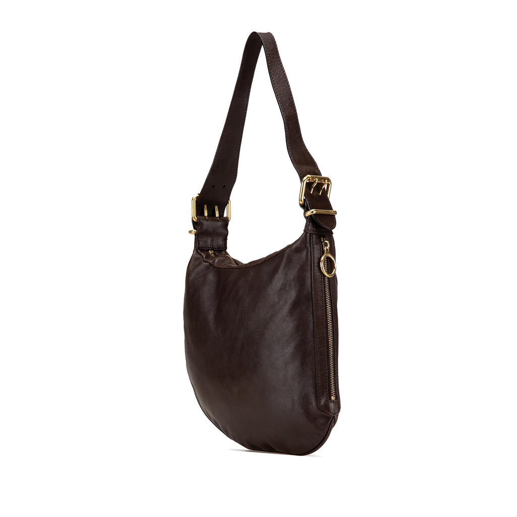 Fendi Leather Oyster Hobo