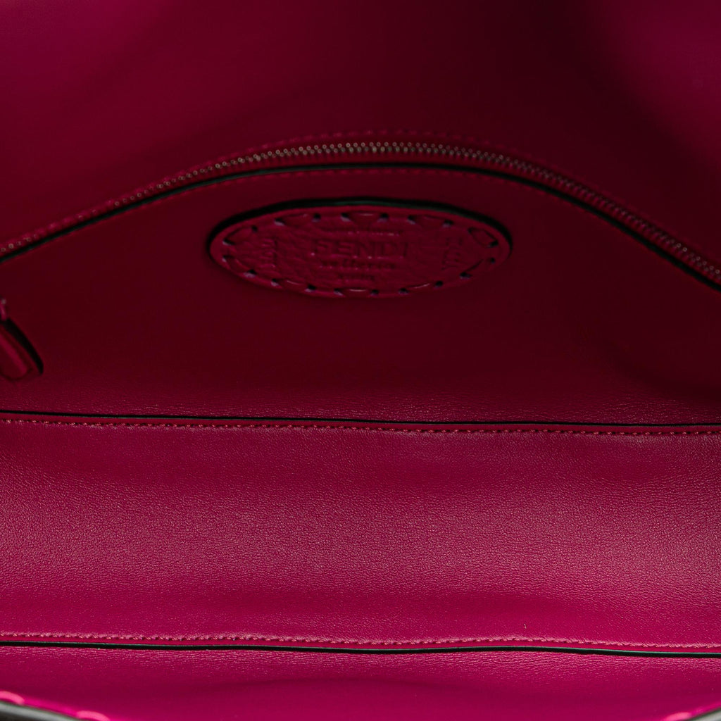 Fendi Leather Selleria Baguette Satchel
