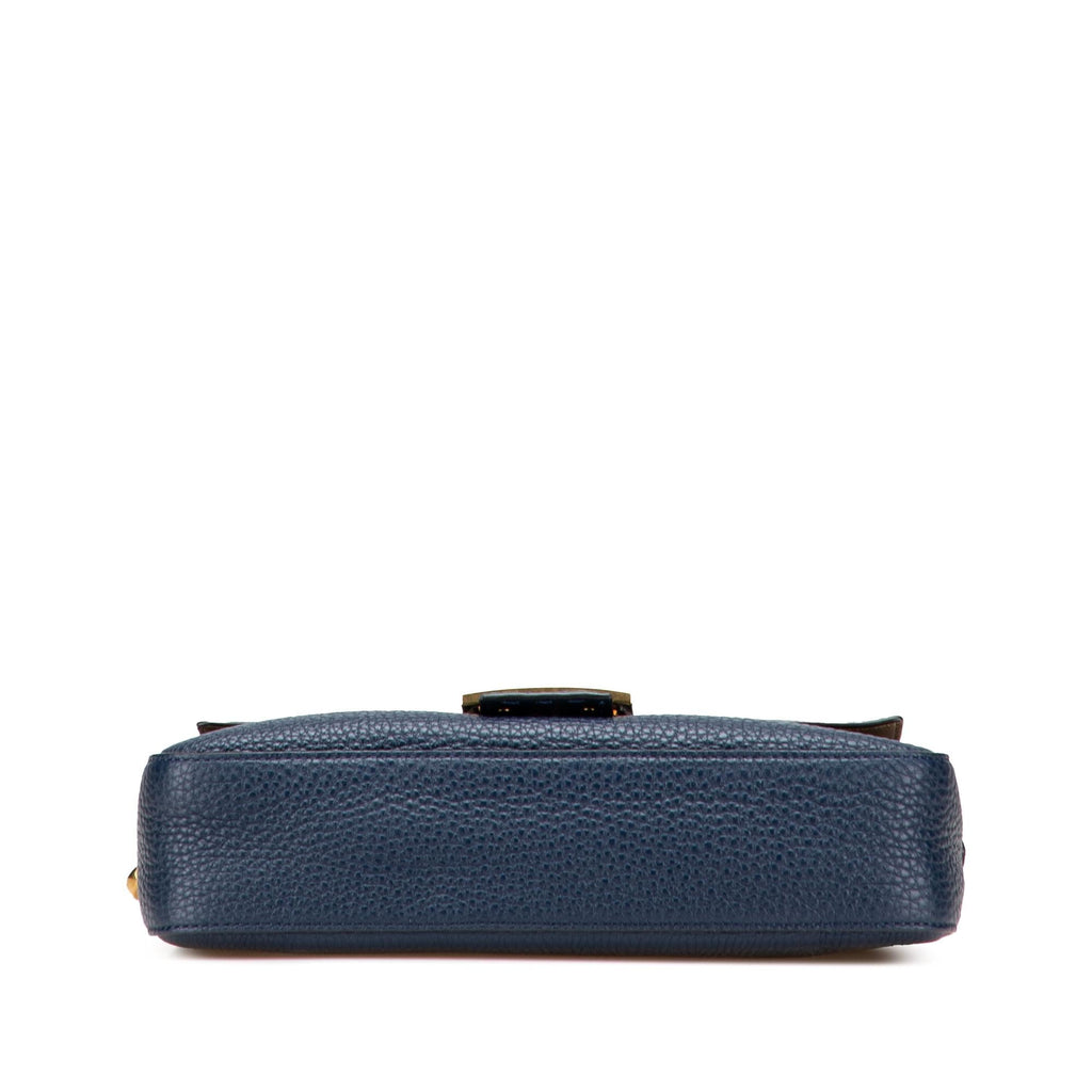 Fendi Leather Selleria Baguette Satchel