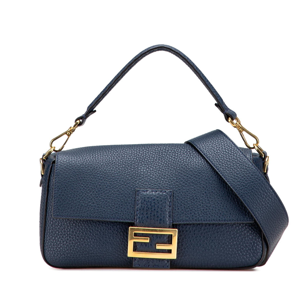 Fendi Leather Selleria Baguette Satchel