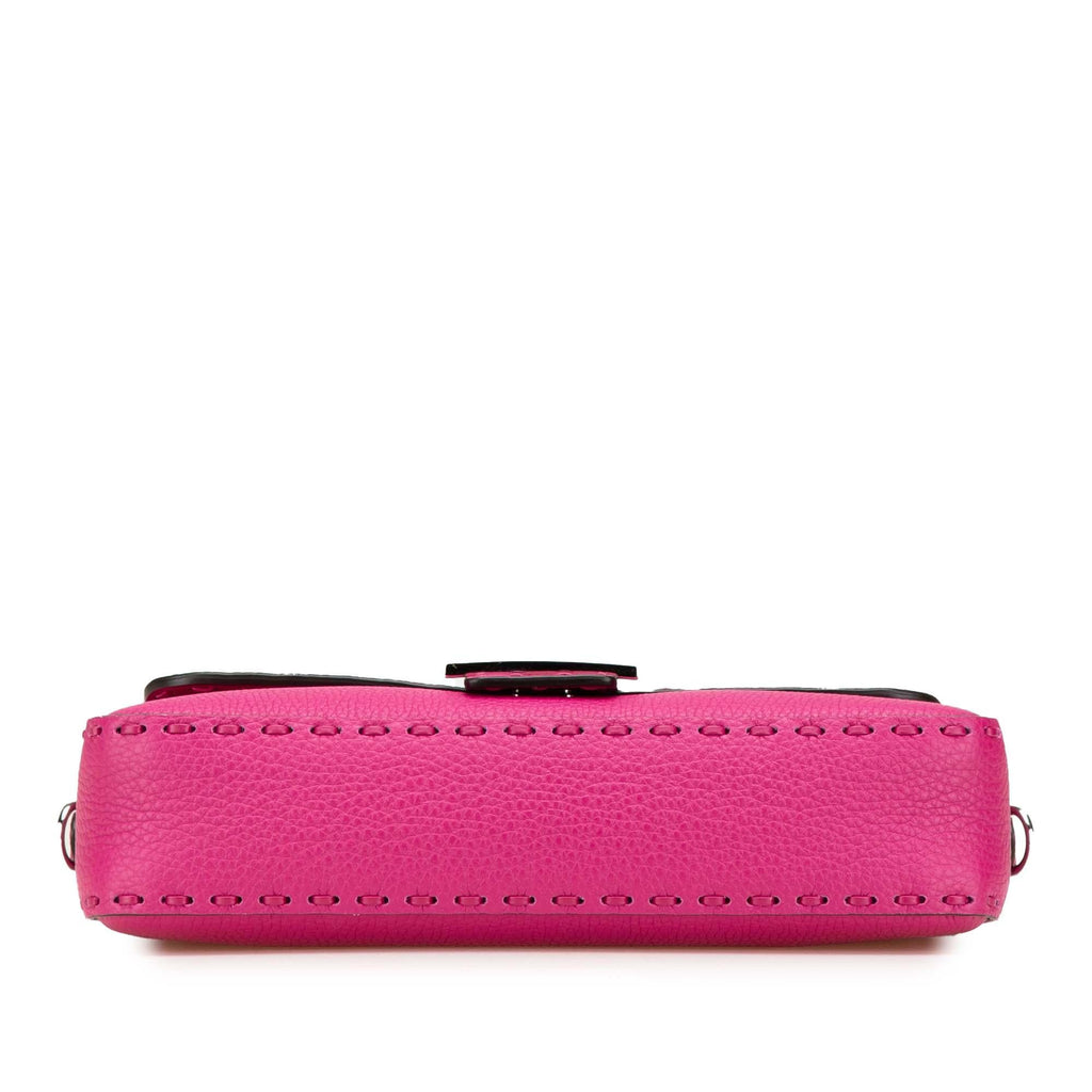 Fendi Leather Selleria Baguette Satchel
