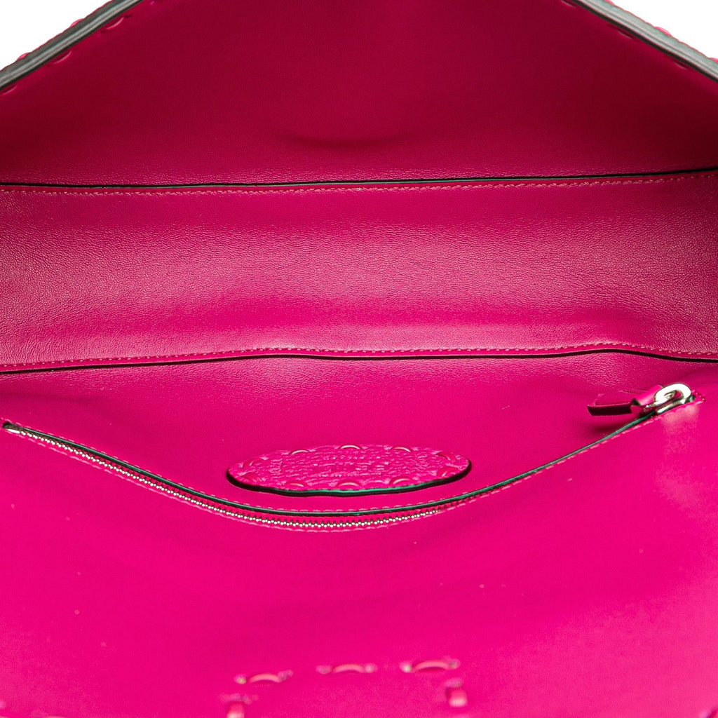 Fendi Leather Selleria Baguette Satchel