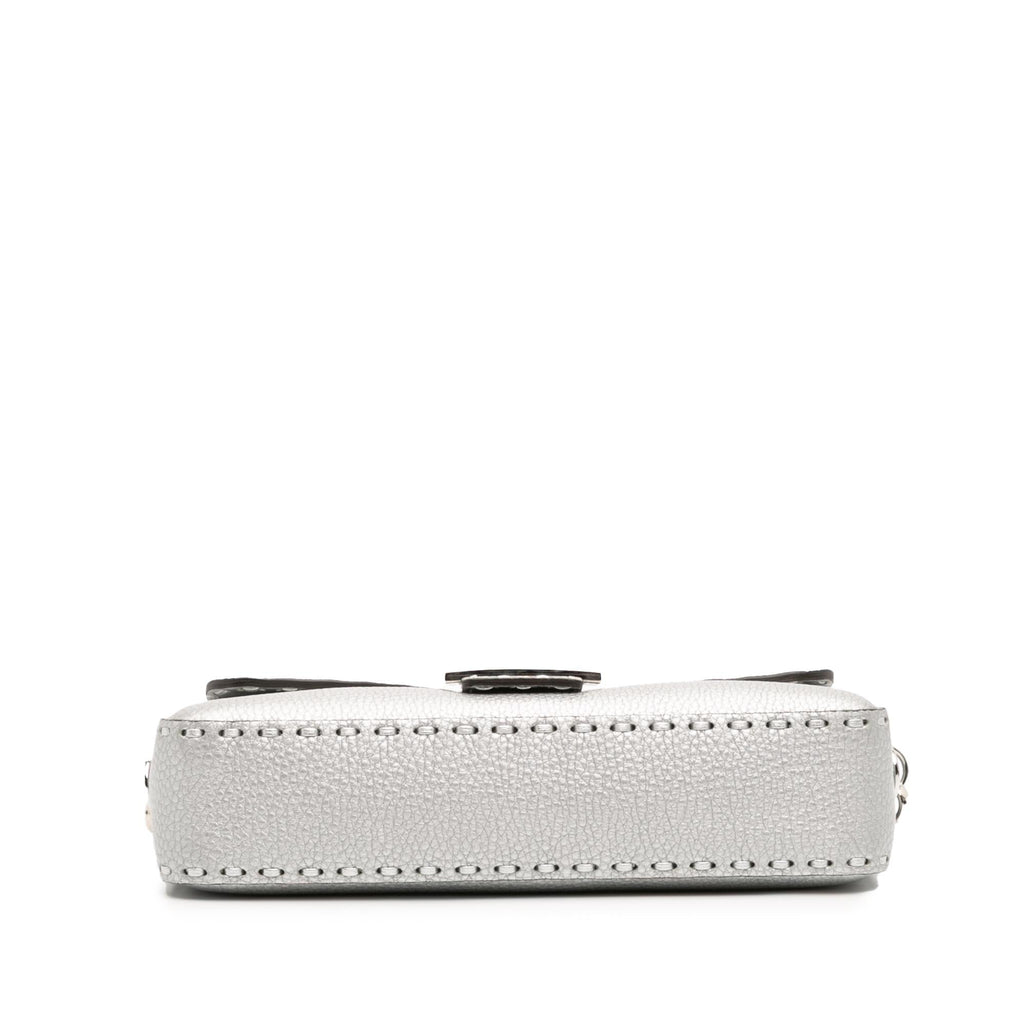Fendi Leather Selleria Baguette Satchel